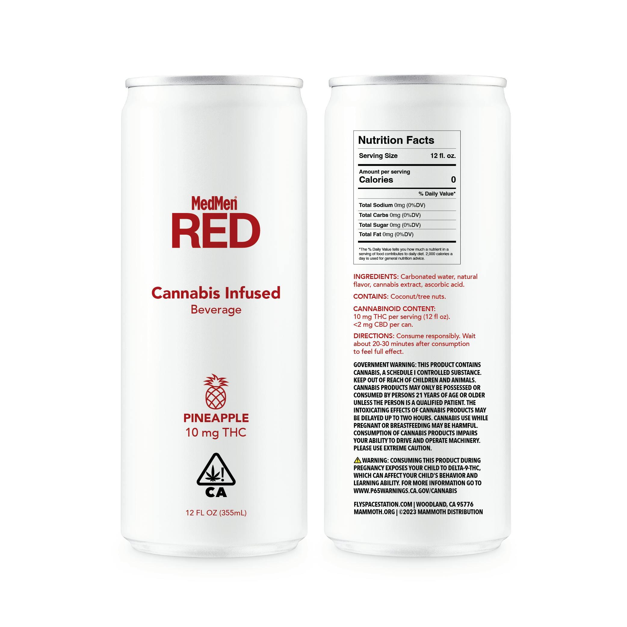 Pineapple THC Infused Sparkling Beverage - image 1