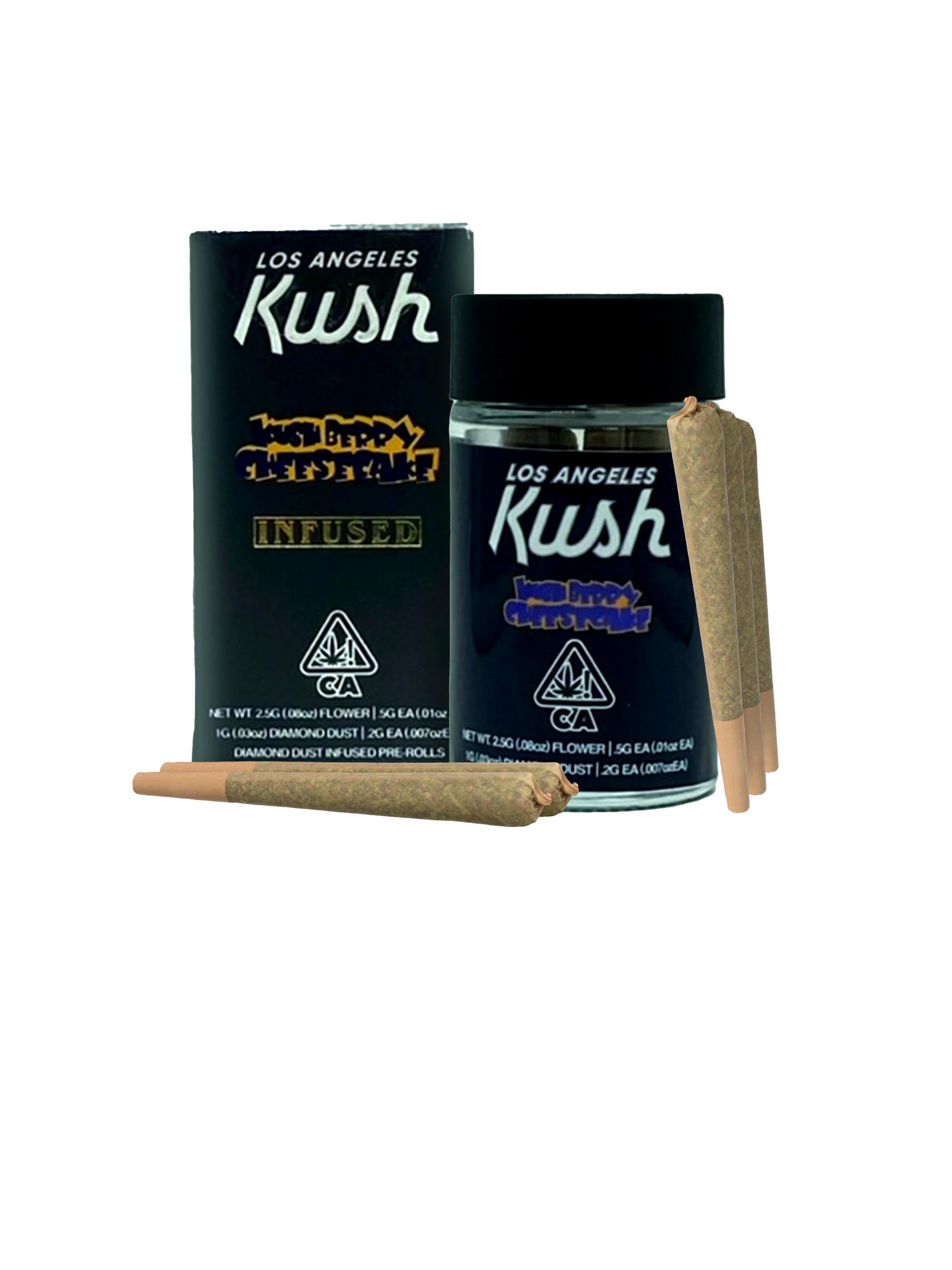 Kushberry Cheesecake - Diamond Dust Infused Pre-Rolls - 5 (0.5G) - image 1