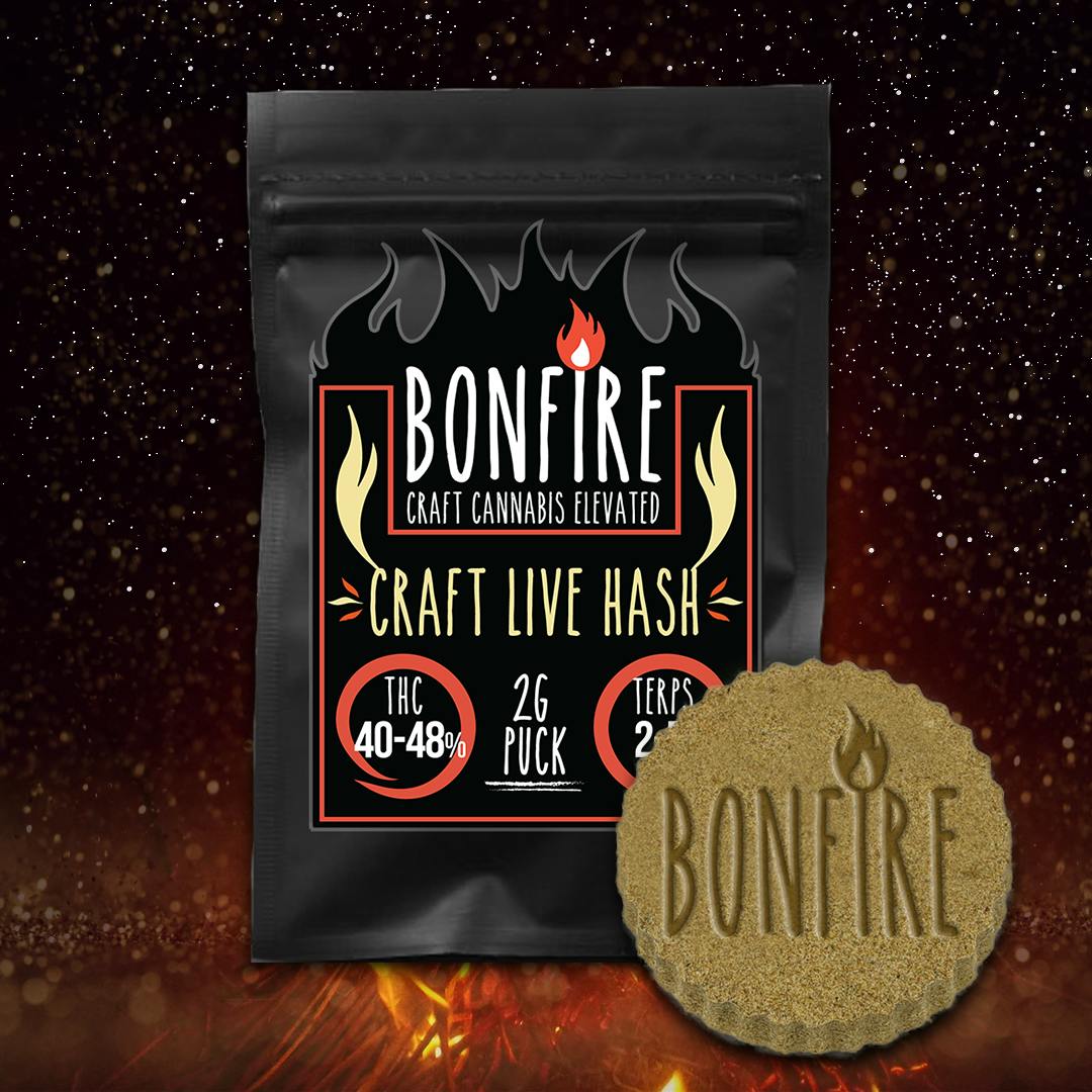 Bonfire Craft Live Hash - 2g Puck - Ontario - image 2