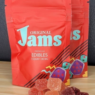 Noble Labs - JAMS Jelly Cubes 100 mg | Single Cube Watermelon (Indica) - image 1
