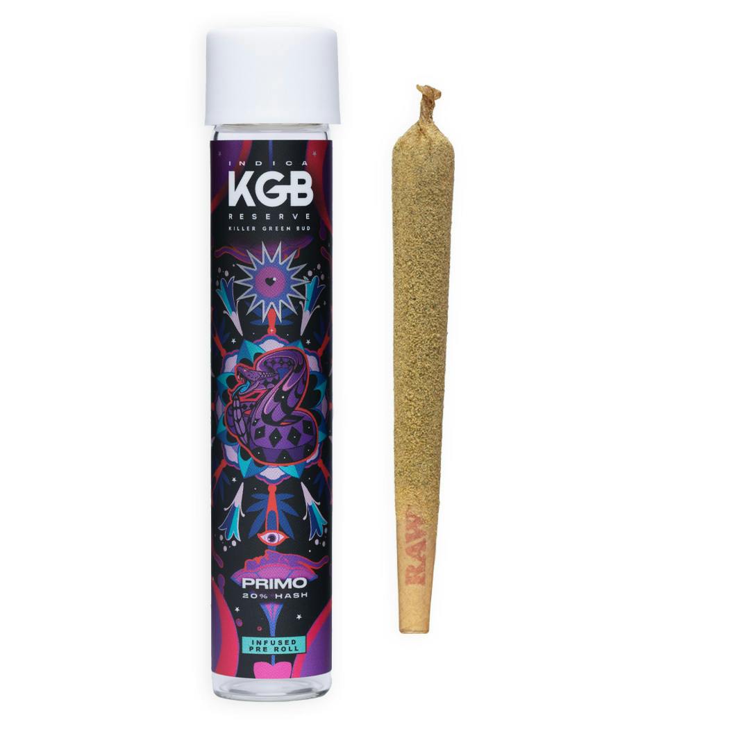 KGB RESERVE - PRIMO + 20% HASH - BERRIES & CREAM - 1.3 GRAMS - image 1