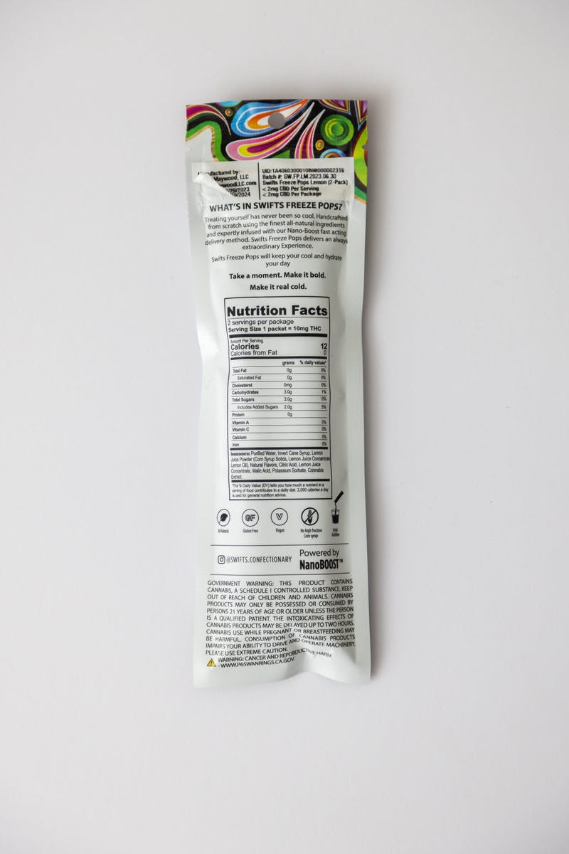 Swifts Freeze Pops Lemonade- 20MG - image 2