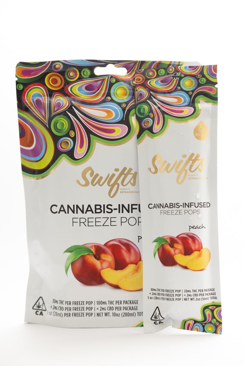 Swifts Freeze Pops Peach - 100MG - image 3