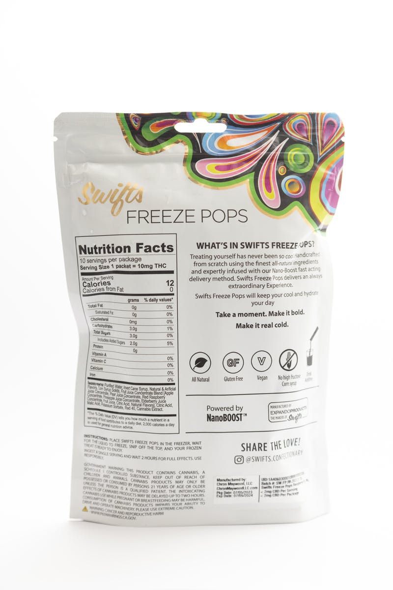 Swifts Freeze Pops Raspberry - 100MG - image 2