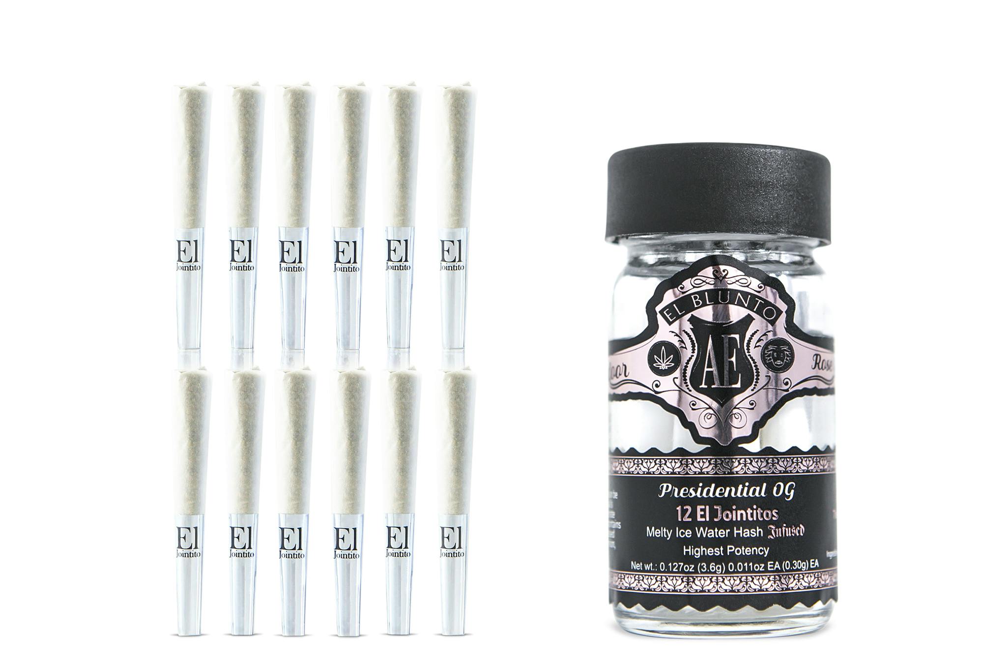 El Jointito - 12 Pack - Presidential OG - Hash Infused - 12 x .3G - image 1