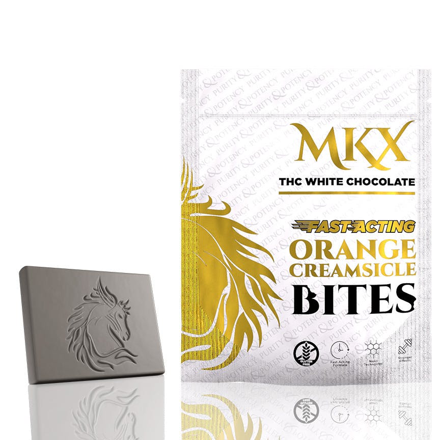 Fast Acting White Chocolate Bites (Orange Creamsicle) 100mg - image 1