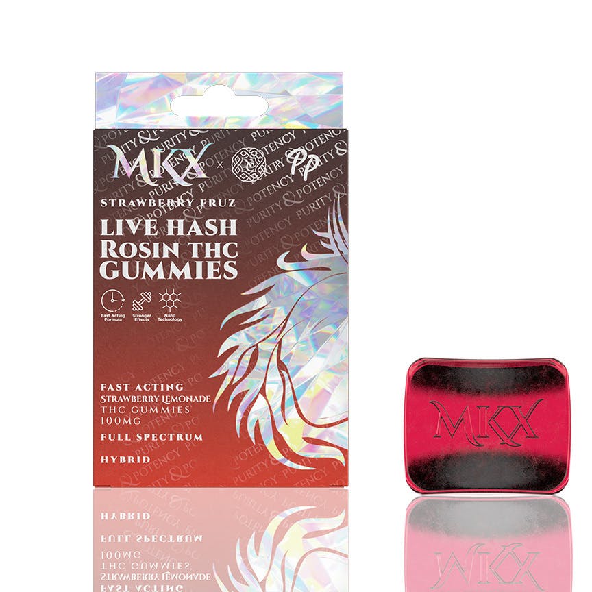 MKX Live Hash Rosin Gummies (100mg)- Strawberry Fruz - image 1