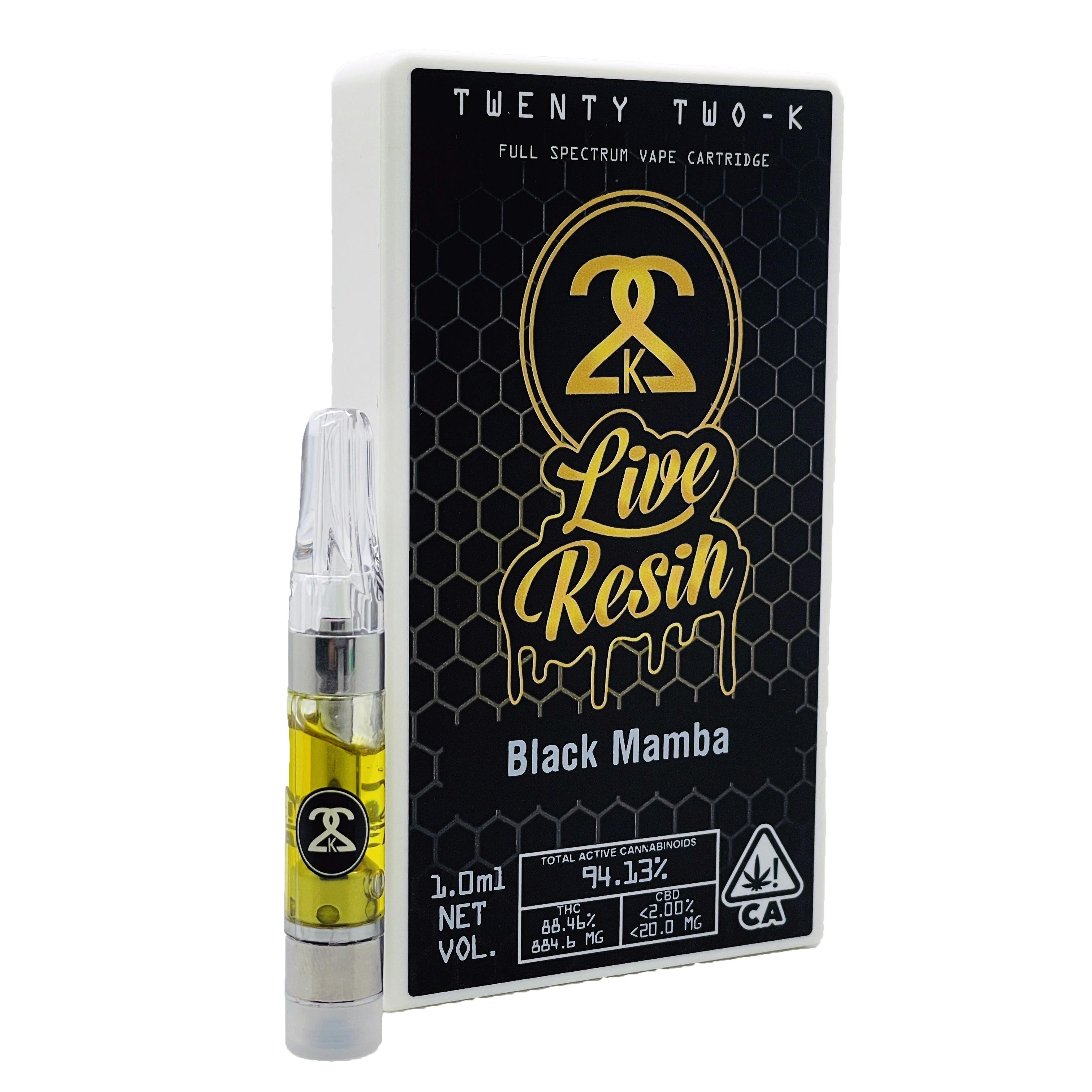 22K - Live Resin - Black Mamba 1.0ml Cartridge - image 1