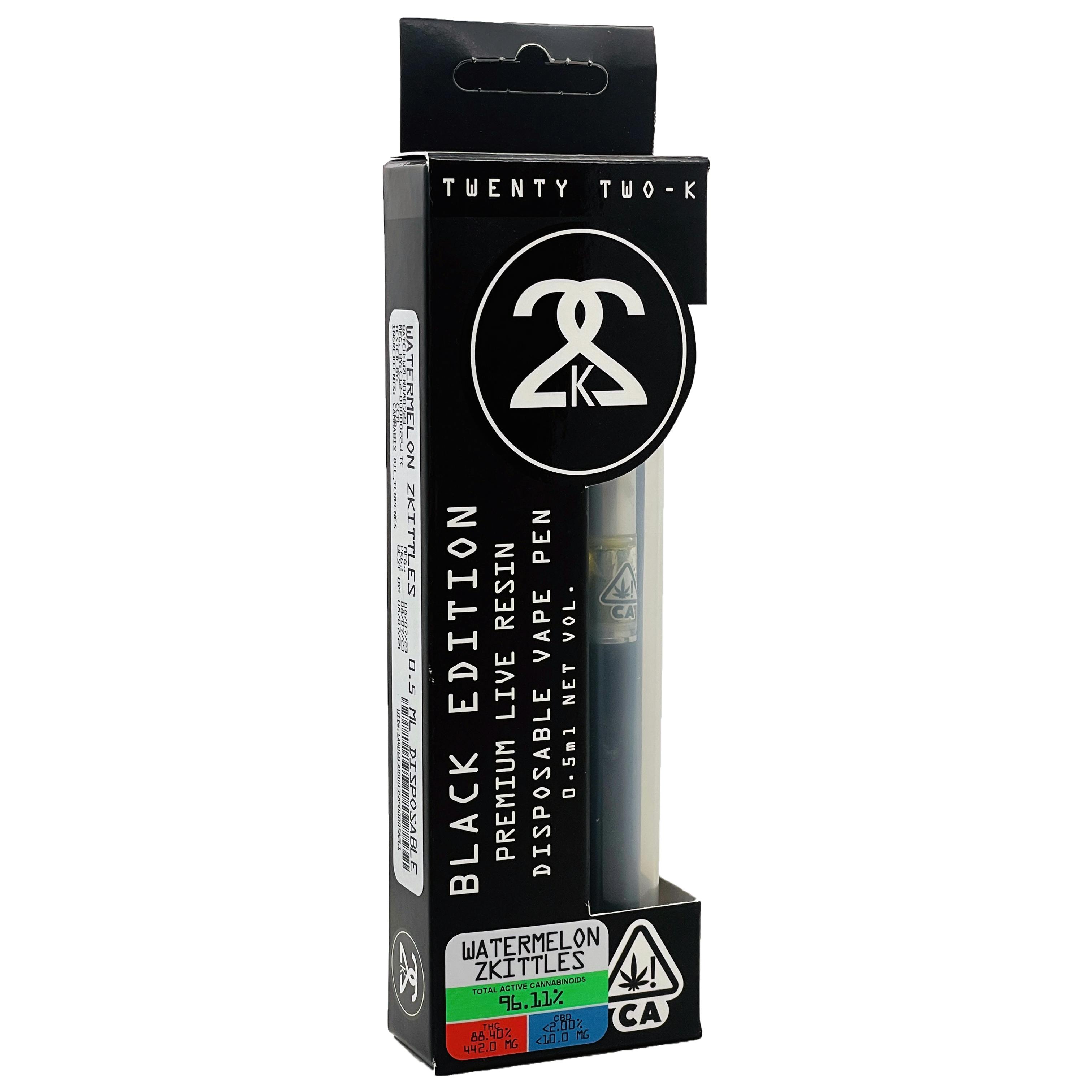 22K - Live Resin - Watermelon Zkittles 0.5ml Disposable - image 1