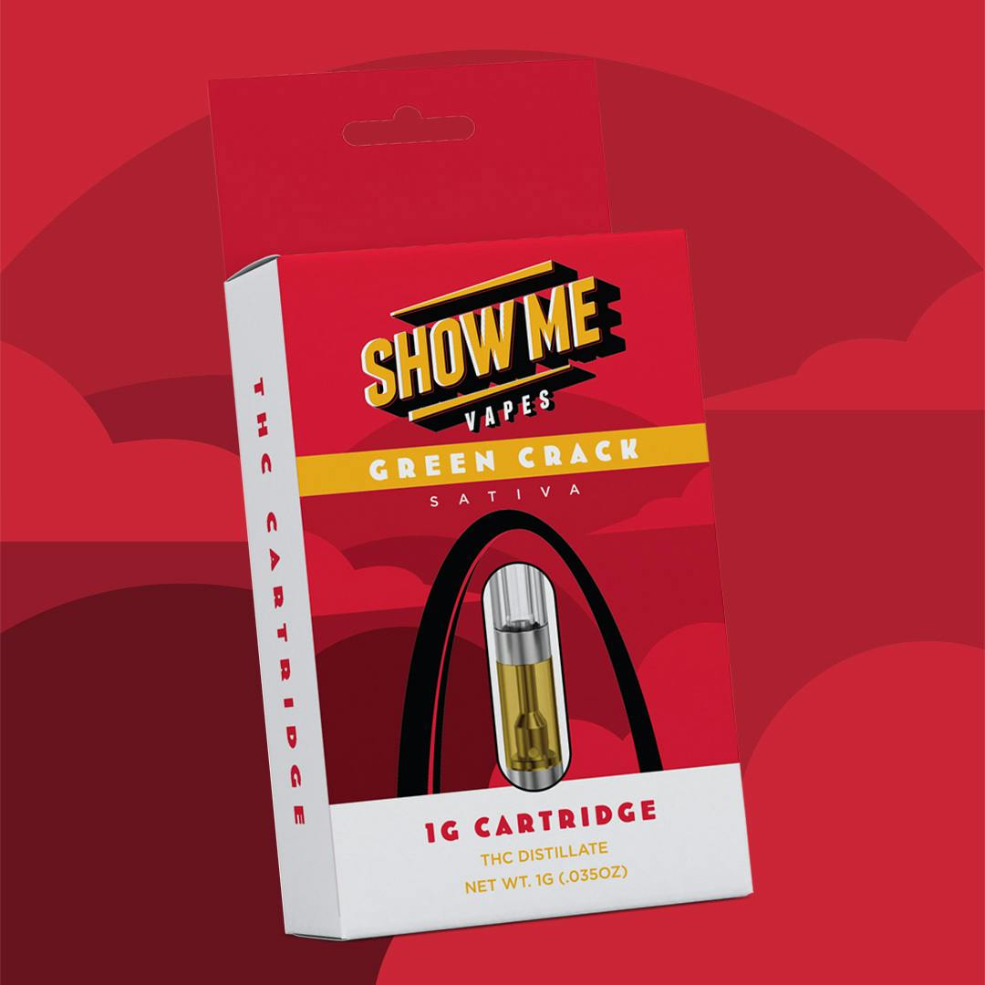 Green Crack | 1G THC Cartridge | Show Me - image 1