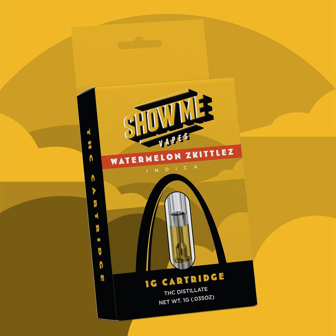 Watermelon Zkittlez | 1G THC Cartridge | Show Me - image 1