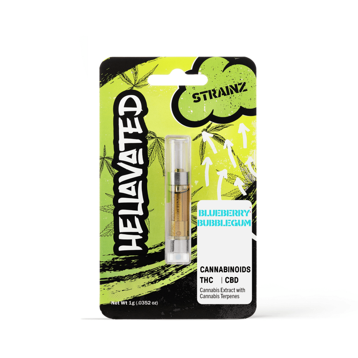 Blueberry Bubblegum Strainz Cartridge 1g - image 1