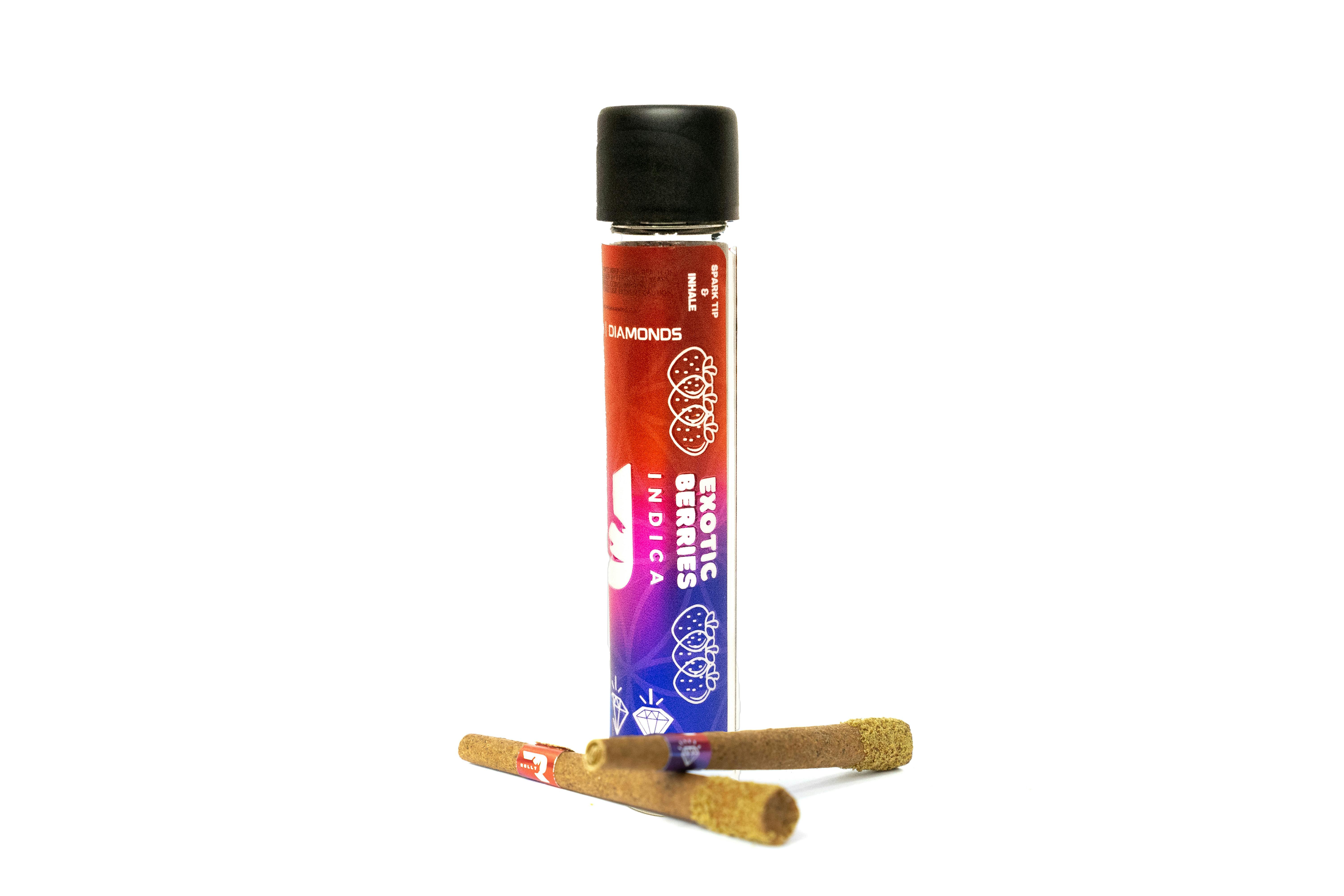 MR BLUNT EXOTIC BERRIES 1.5G | DIAMOND INFUSED | KIEF TIP - image 1