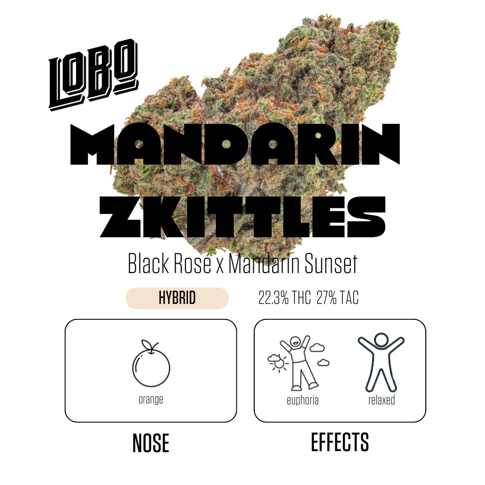 Minis 7-pack Half Gram Infused Joints - Mandarin Zkittlez - 3.5g - image 2
