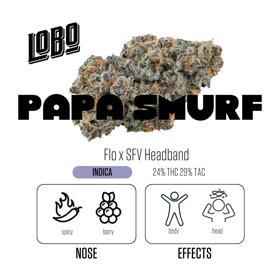Minis 7-pack Half Gram Infused Joints - Papa Smurf - 3.5g - image 2