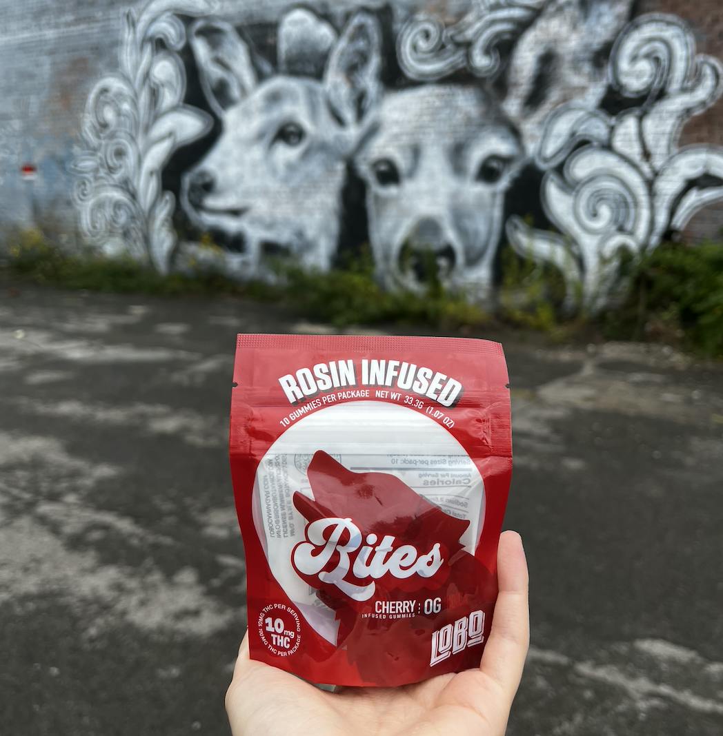 Lobo Bites Rosin Infused- Cherry - 100mg - image 2