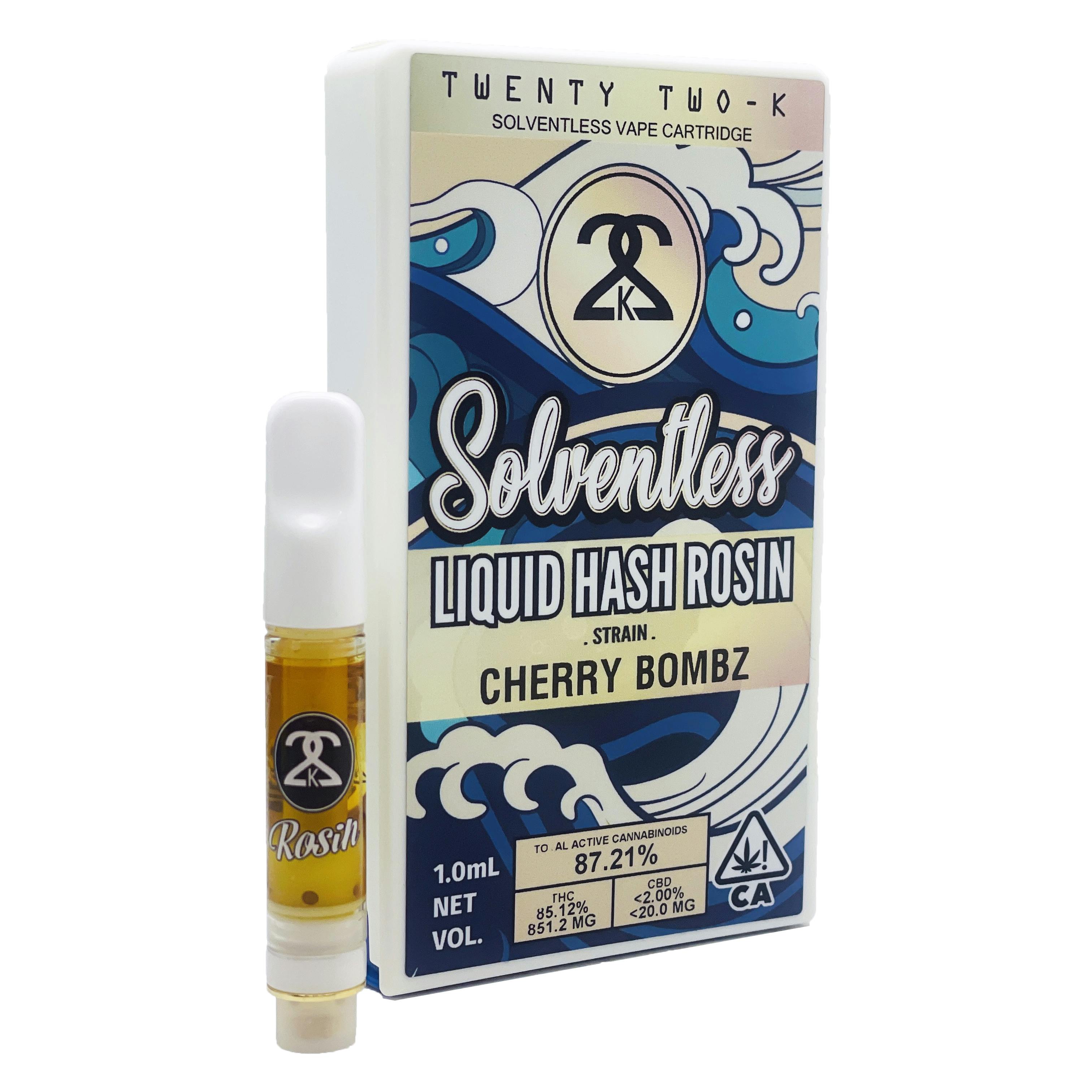 22K - Cherry Bombz - Liquid Hash Rosin - 1.0ml Cartridge - image 2
