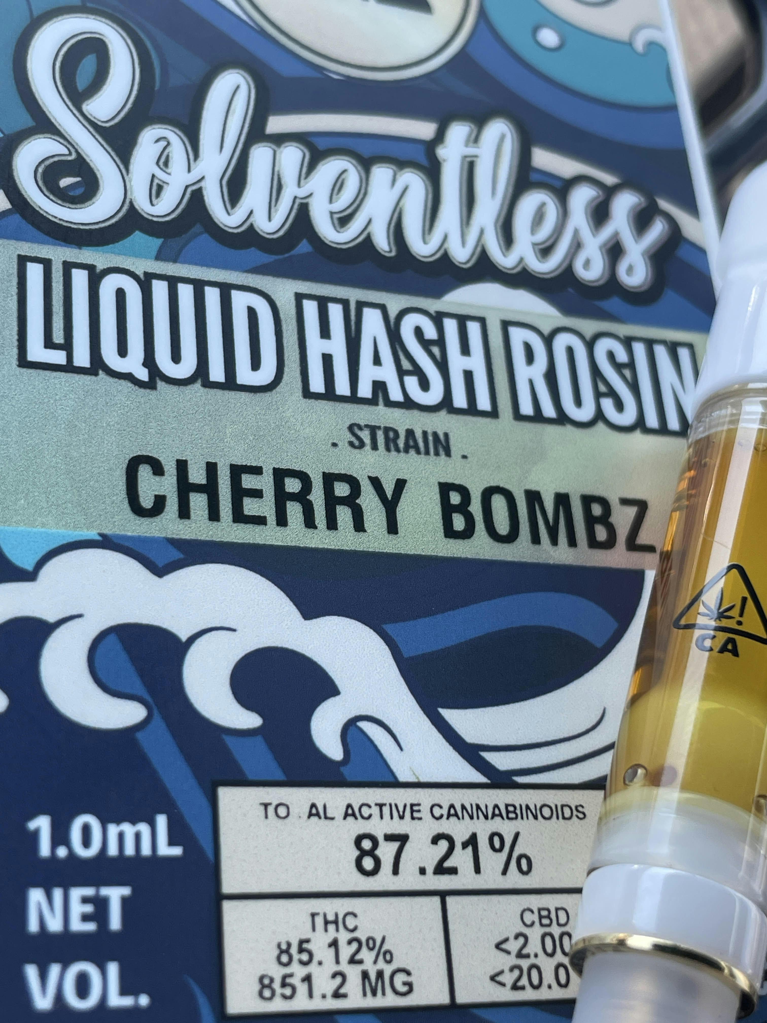 22K - Cherry Bombz - Liquid Hash Rosin - 1.0ml Cartridge - image 1