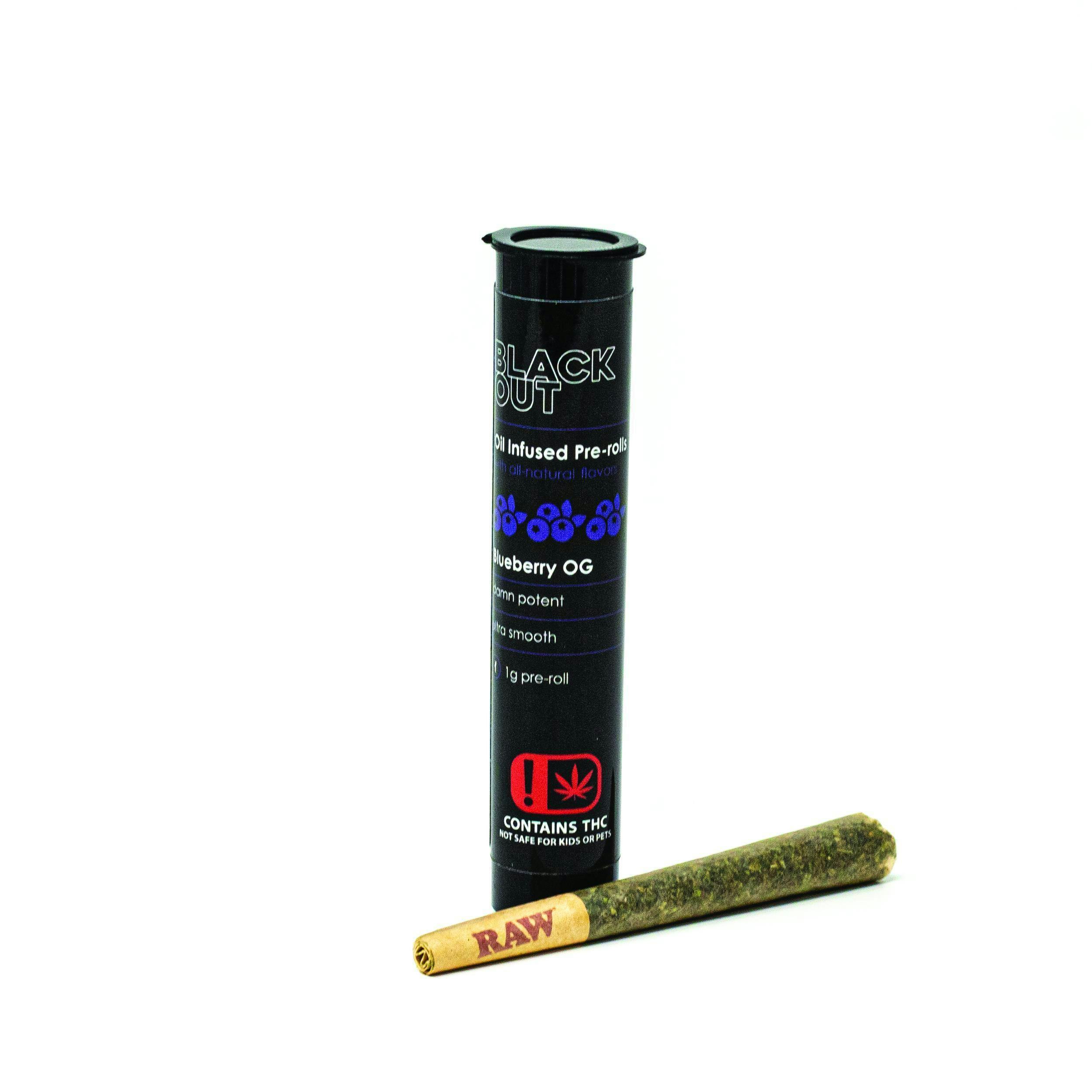 Black Out - Infused Preroll - Blueberry OG - 1g - image 1