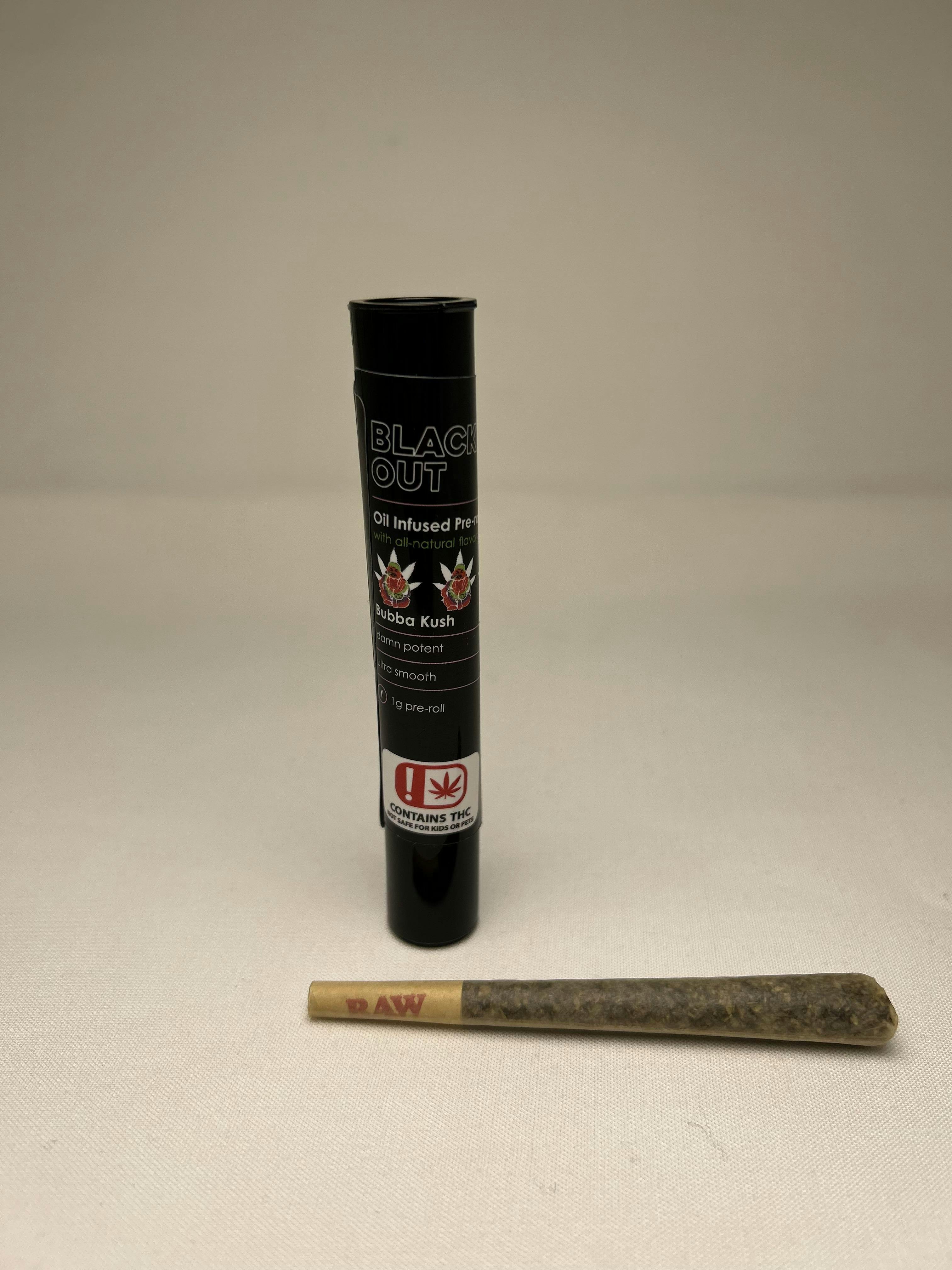 Black Out - Infused Preroll - Bubba Kush - 1g - image 1