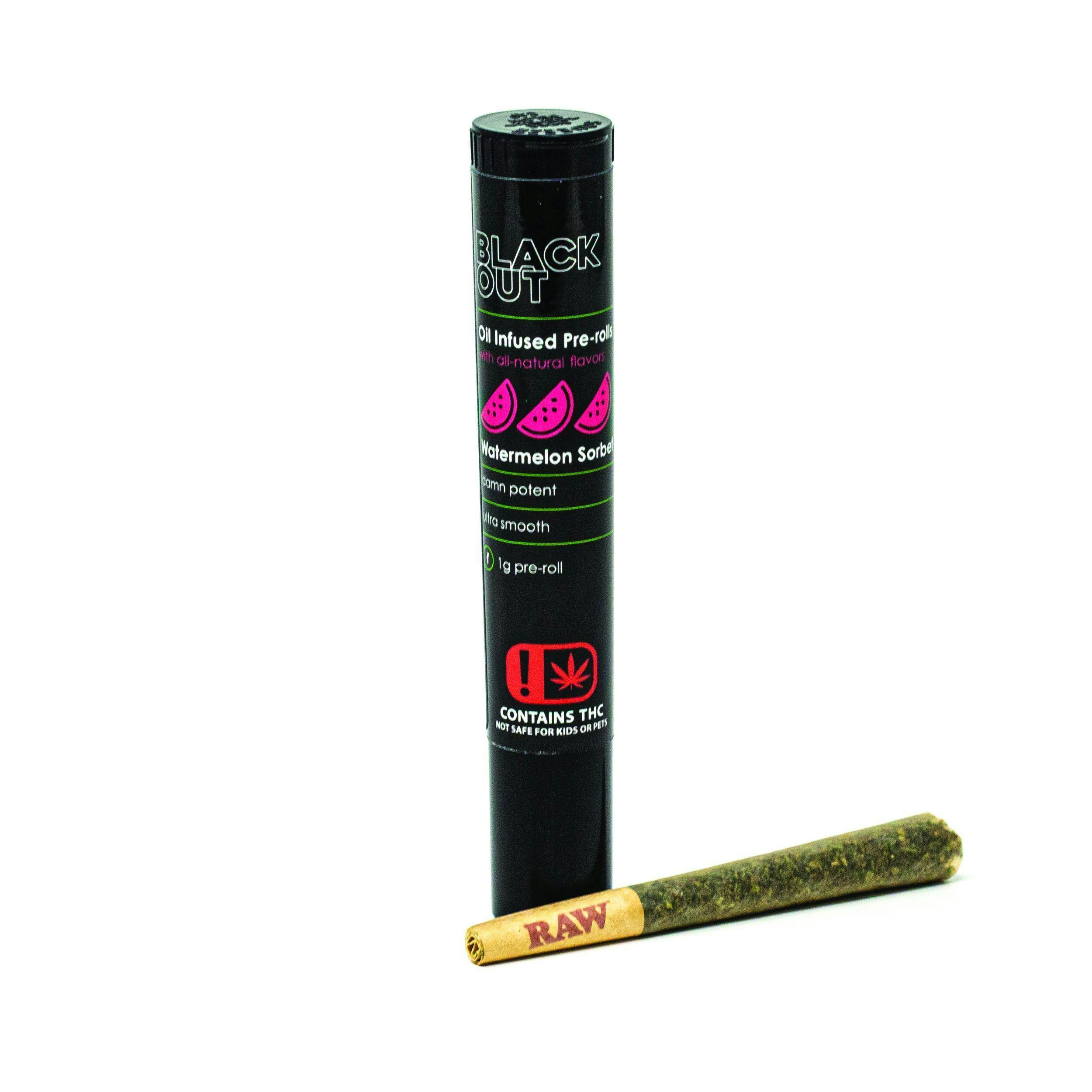 Black Out - Infused Preroll - Watermelon Sorbet - 1g - image 1