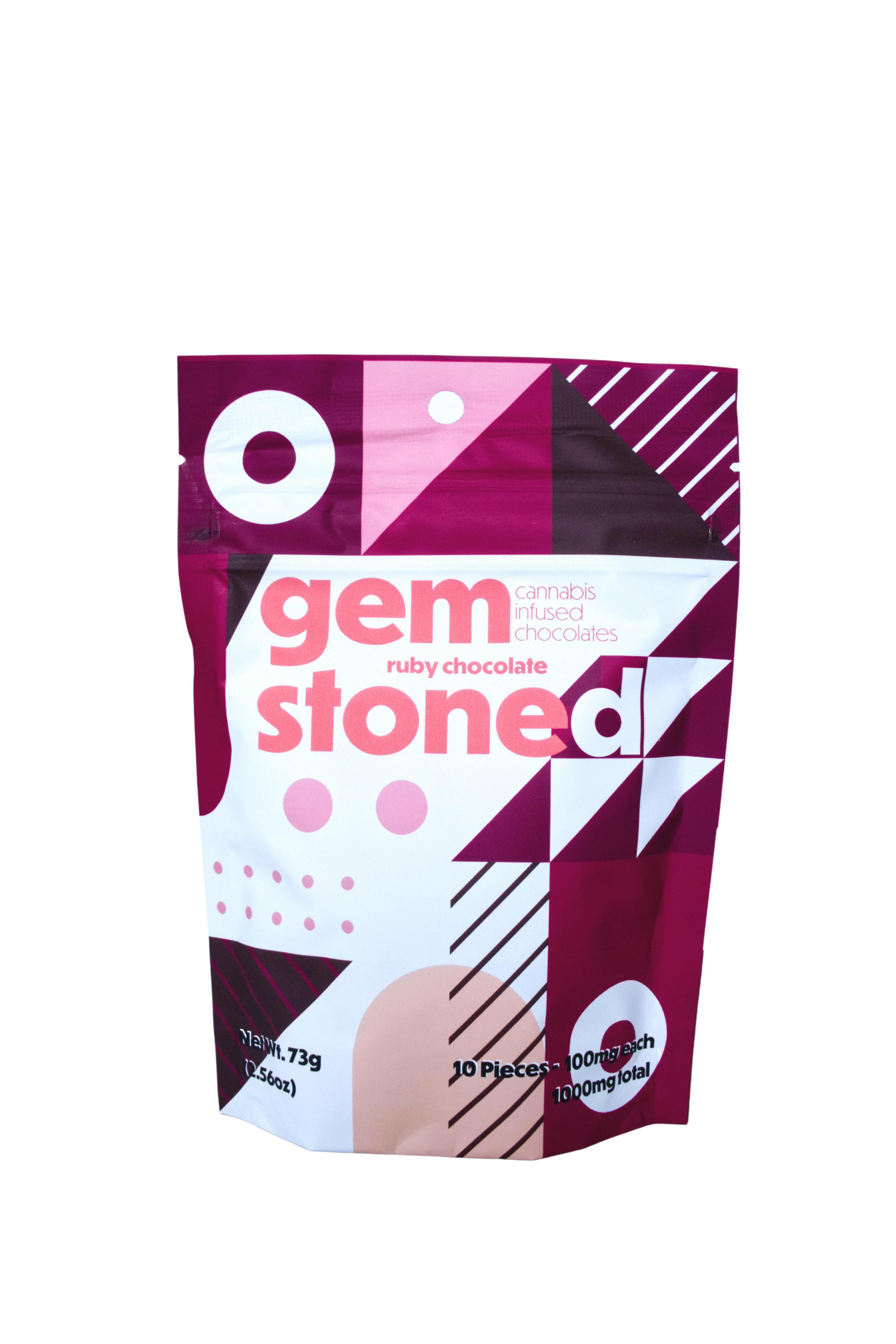 Gem Stoned Ruby Chocolate - 1000mg - image 1