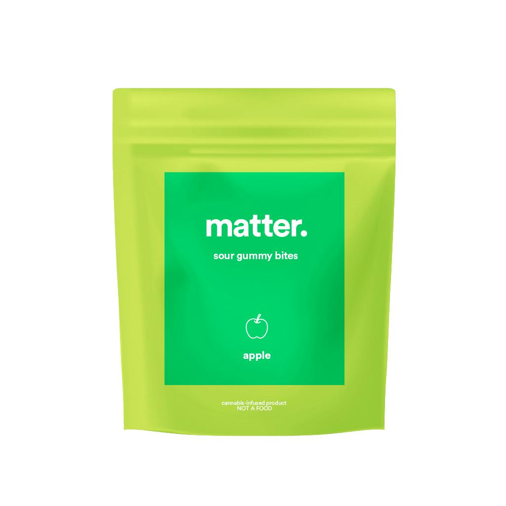 Sour Apple Gummy Bites 1:1 100MG [10pk] - image 1