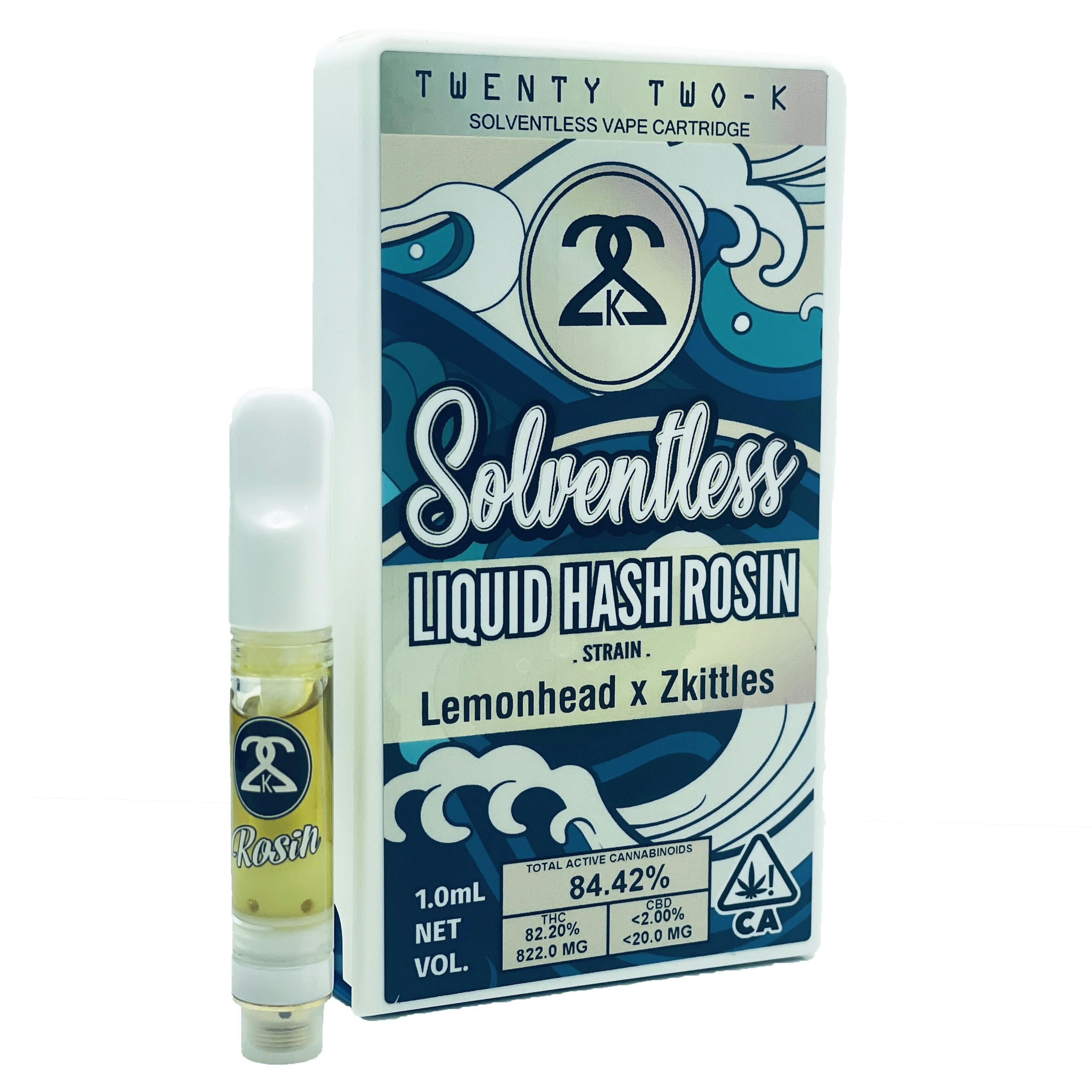 22K - Lemonhead x Zkittles - Liquid Hash Rosin 1.0ml Cartridge - image 1