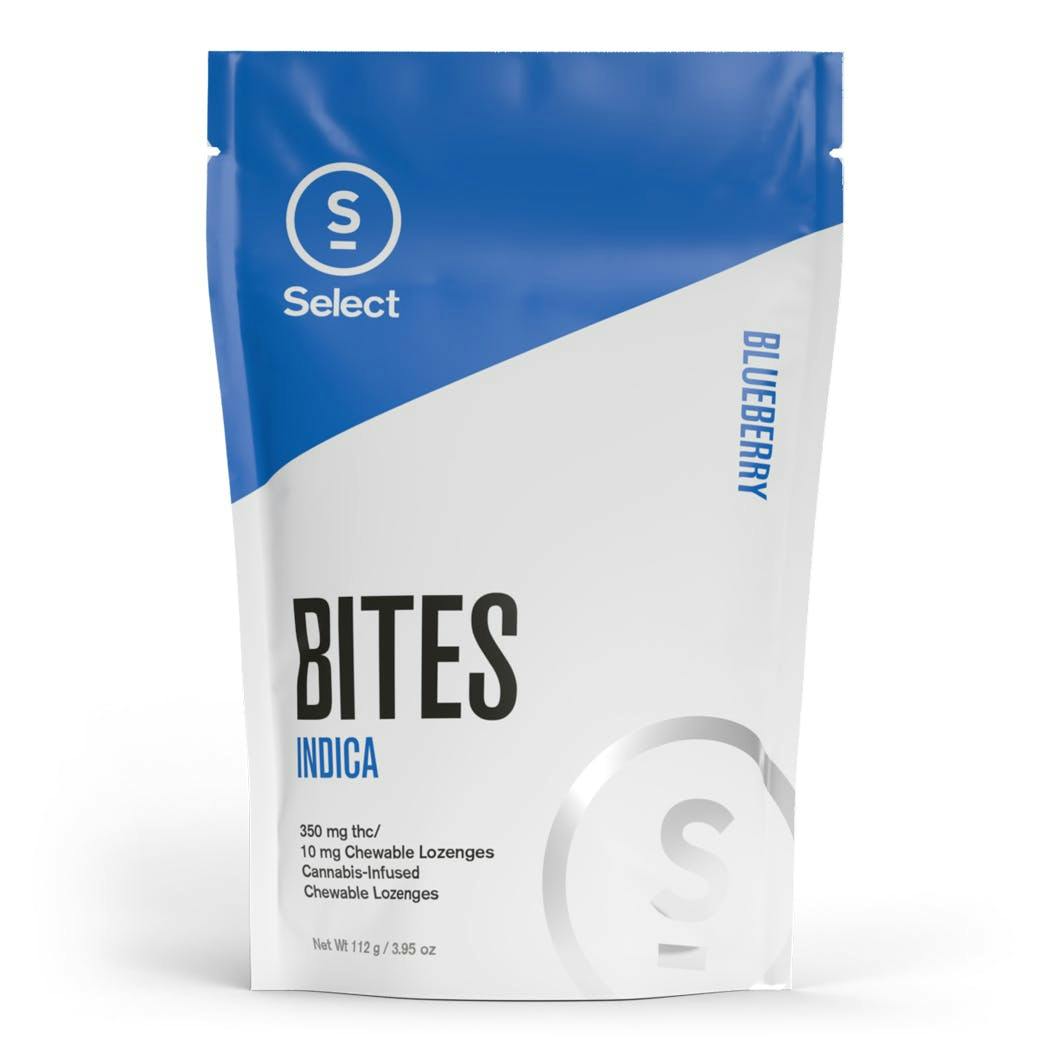 Blueberry Medical Classic Bites 10pk (350mg) | Indica - image 1