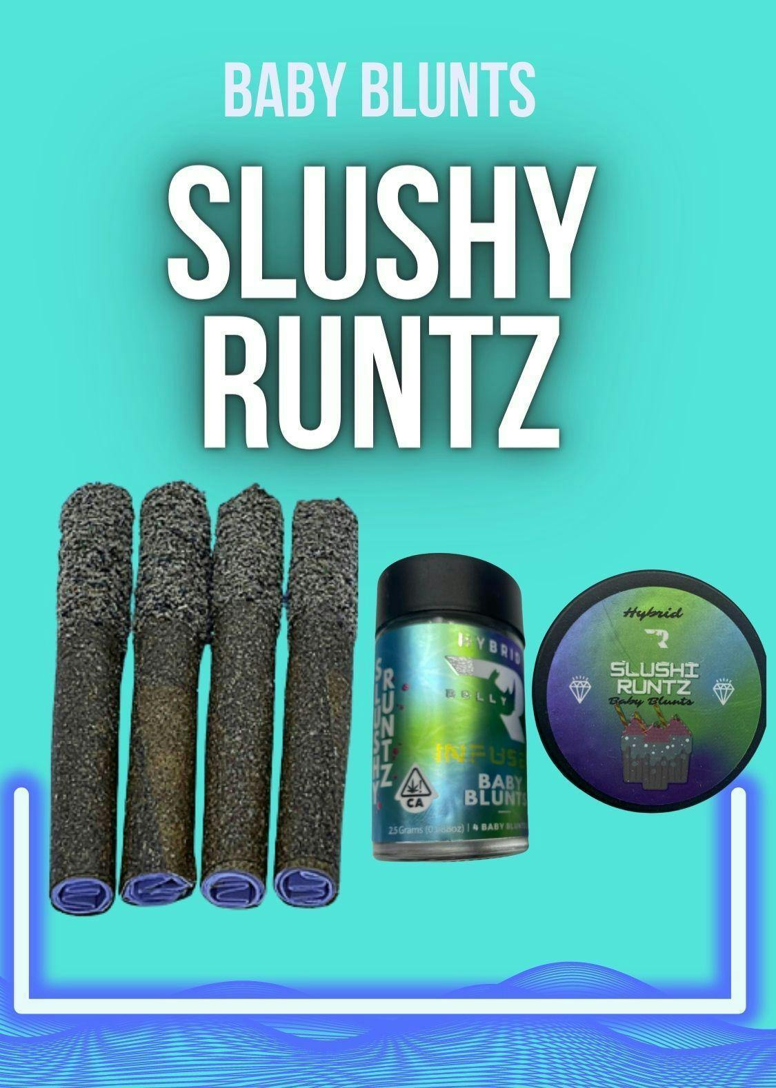 Baby Blunts Slushy Runtz Diamond & Hash Infused 2.5 Grams - image 1