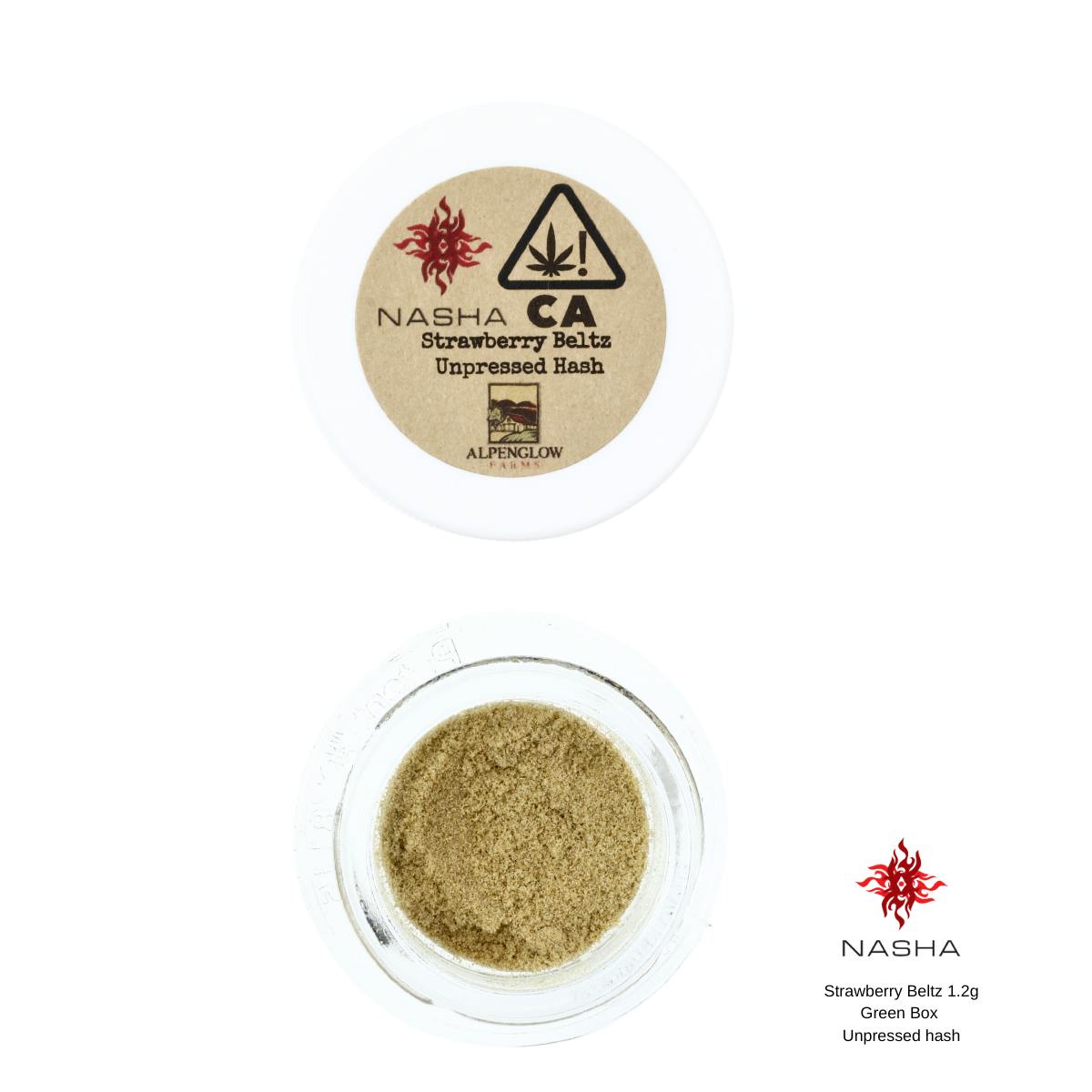 Strawberry Beltz 1.2g Green Unpressed Hash - image 1