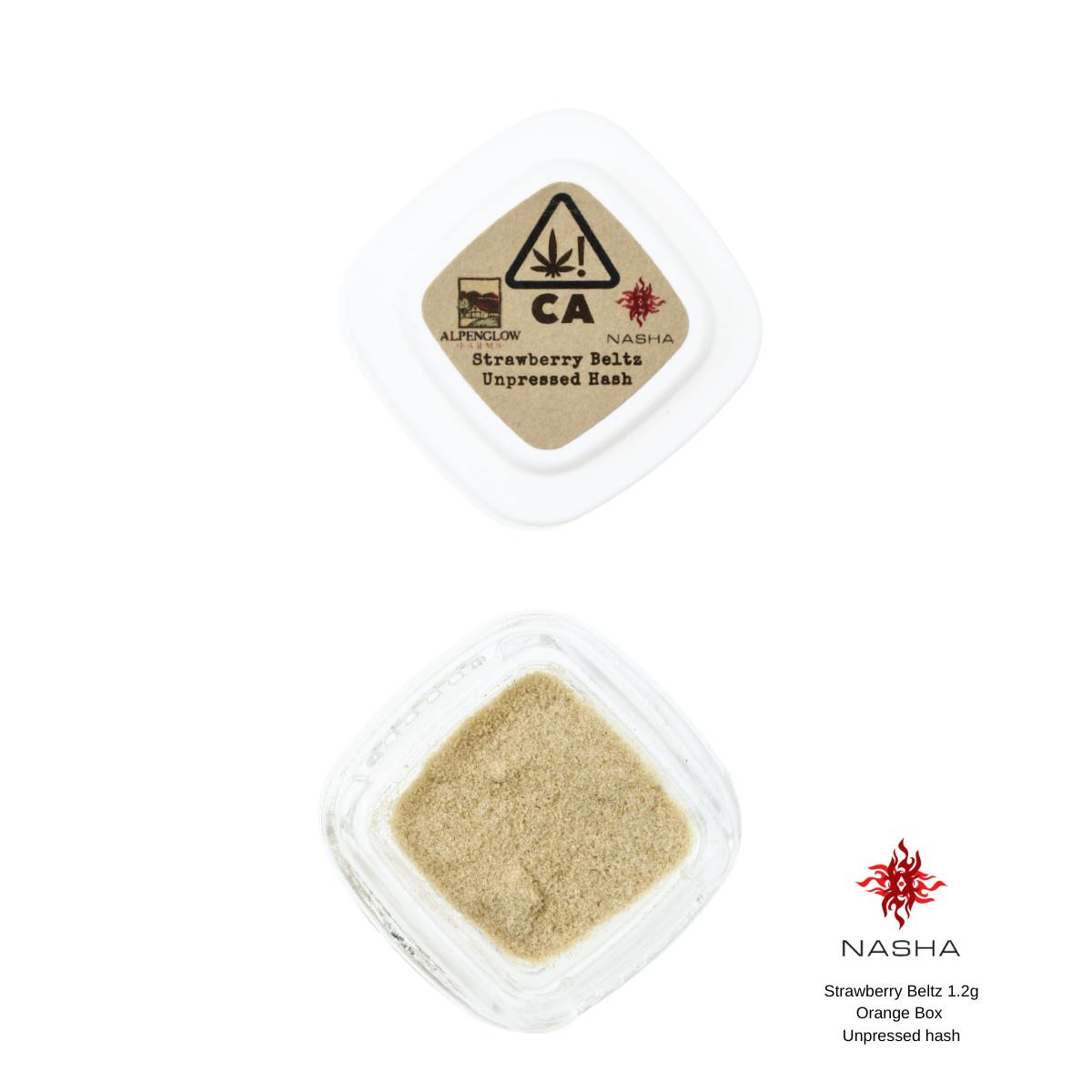 Strawberry Beltz 1.2g Orange Unpressed Hash - image 1