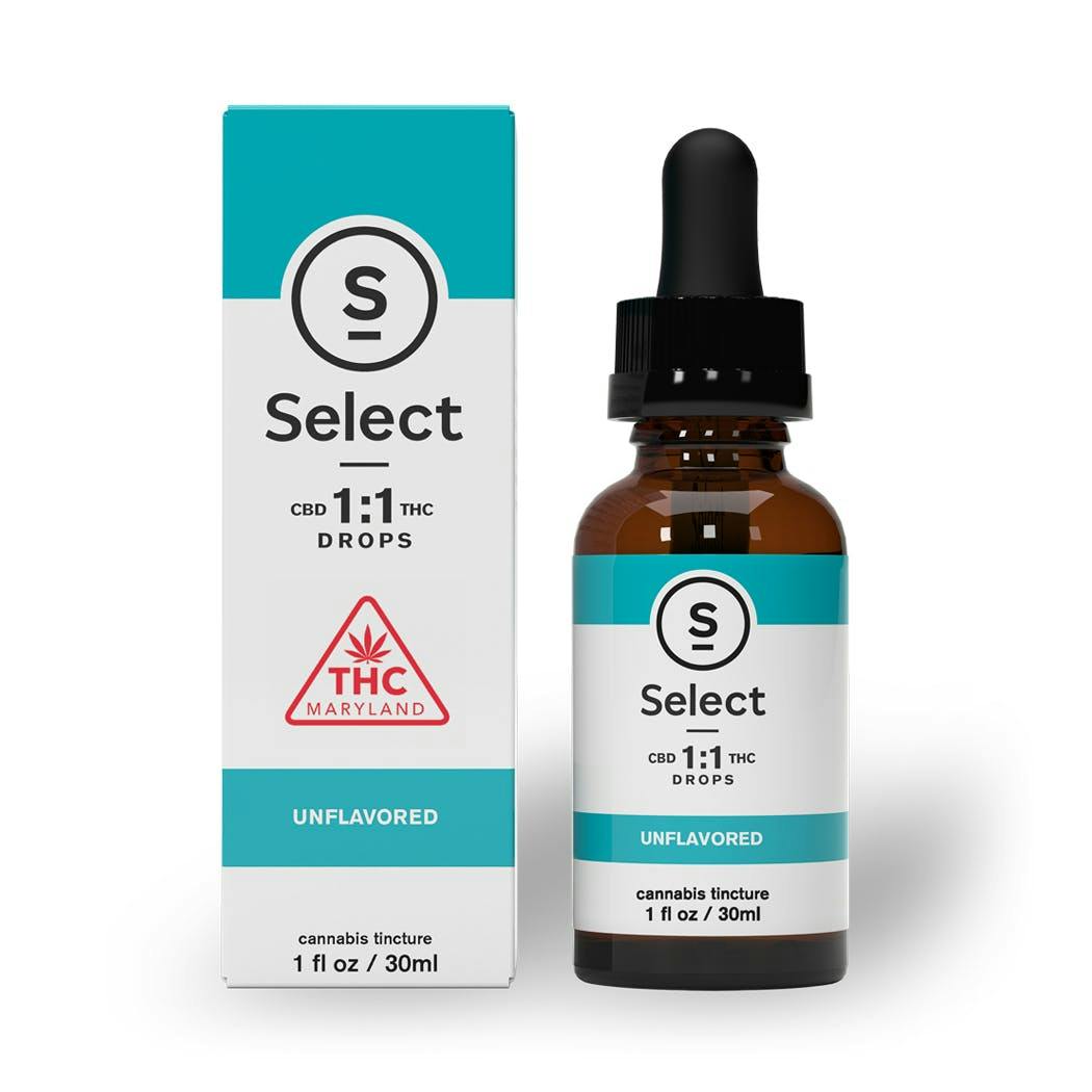 Ratio Unflavored Drops 1:1 THC:CBD Tincture - image 1