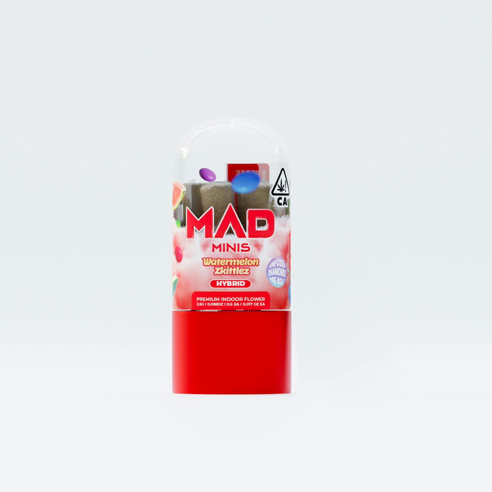 Mad Labs - Watermelon Zkittlez - 5 Pre Roll Mad Minis - 2.5G - image 1