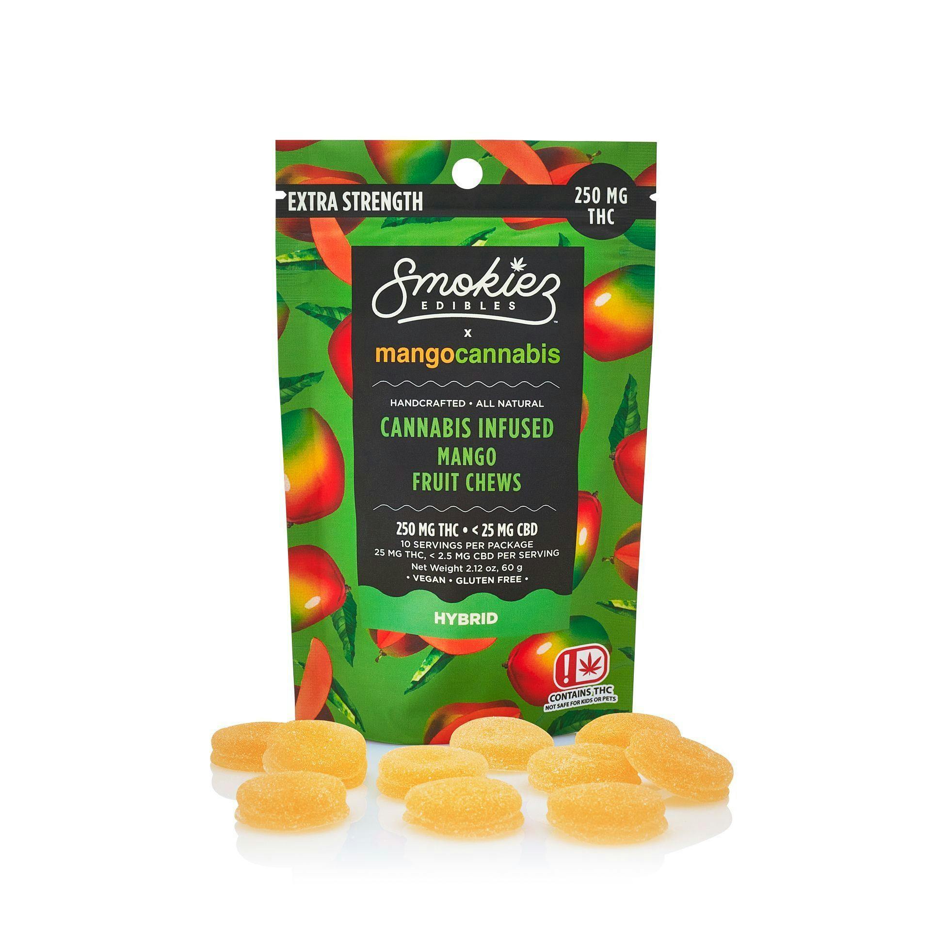 250mg THC Mango Fruit Chews - Smokiez x Mango Cannabis - image 1