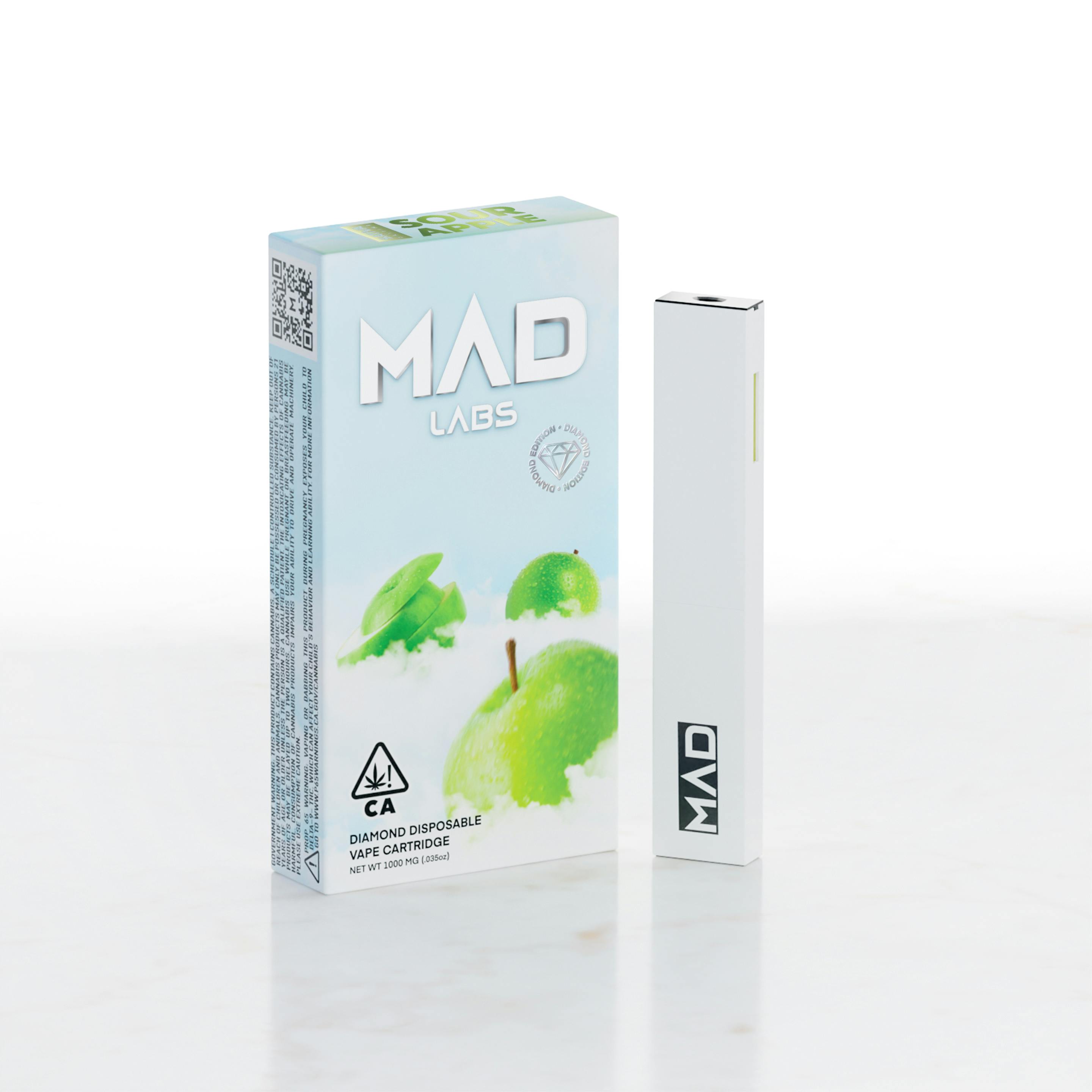 Mad Labs - Sour Apple - Disposable Diamond Edition 1G - image 1