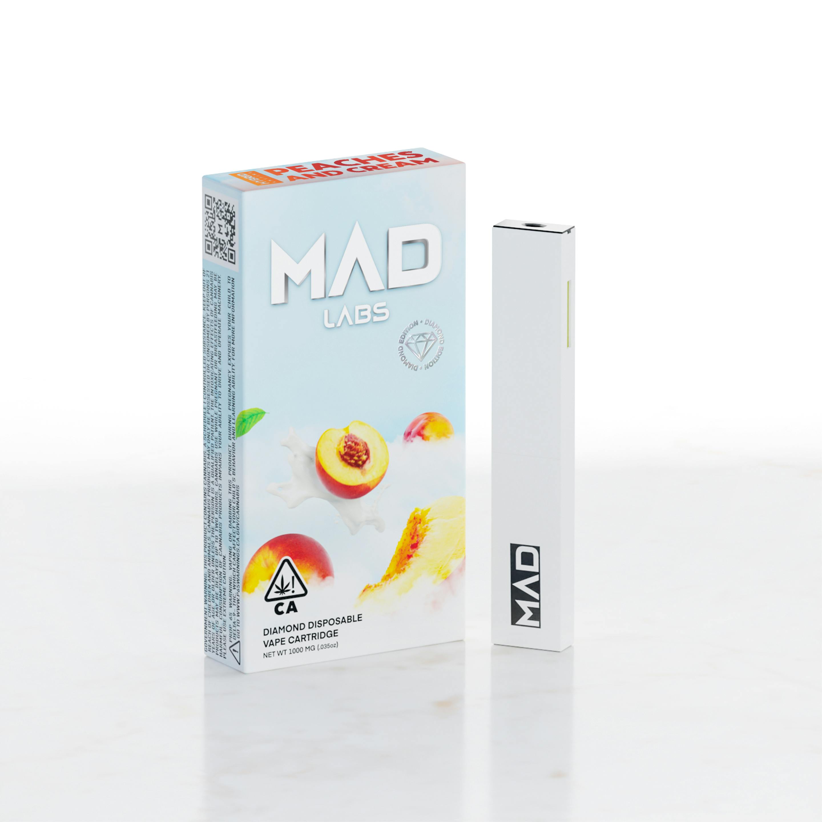 Mad Labs - Peaches and Cream - Disposable Diamond Edition 1G - image 1