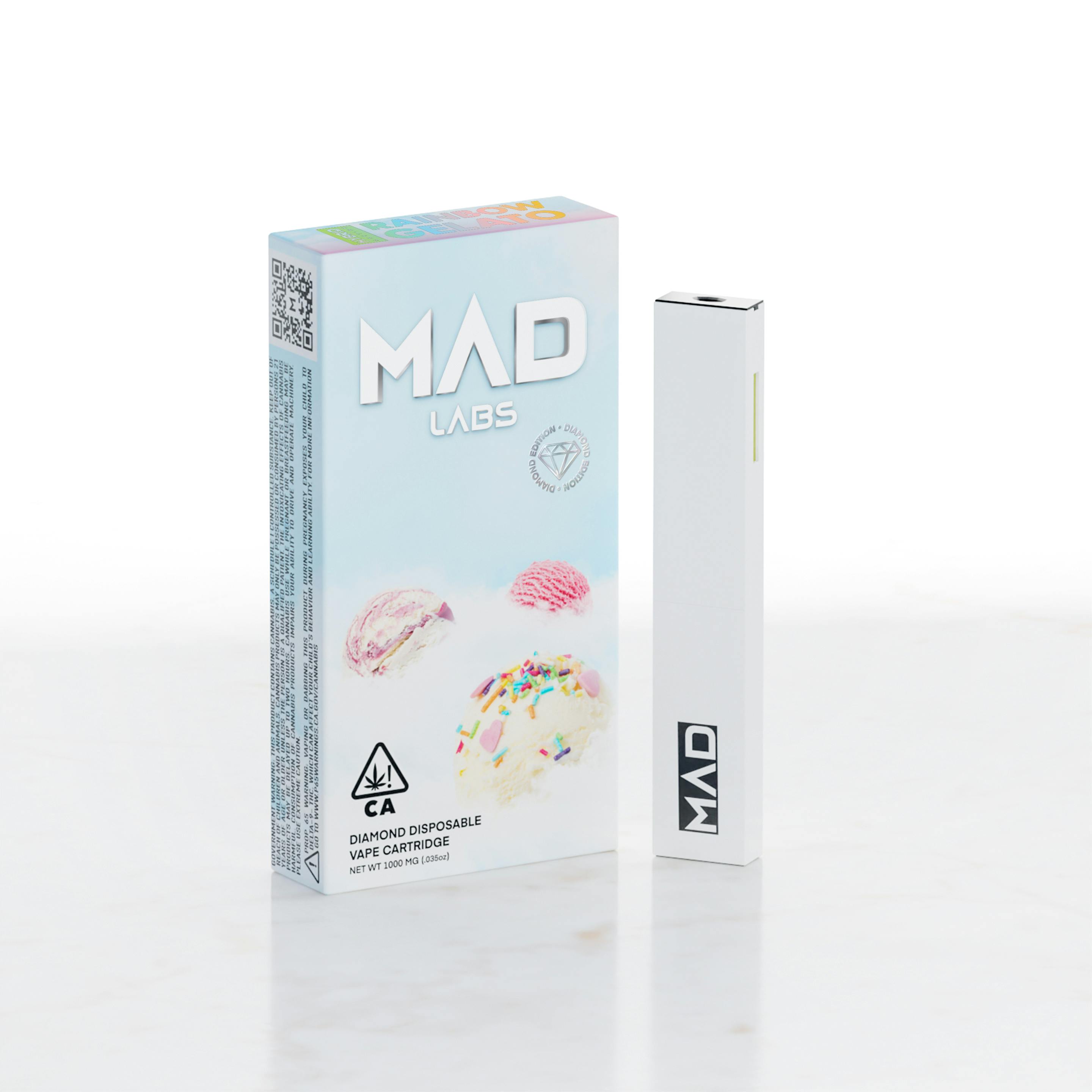 Mad Labs - Rainbow Gelato - Disposable Diamond Edition 1G - image 1