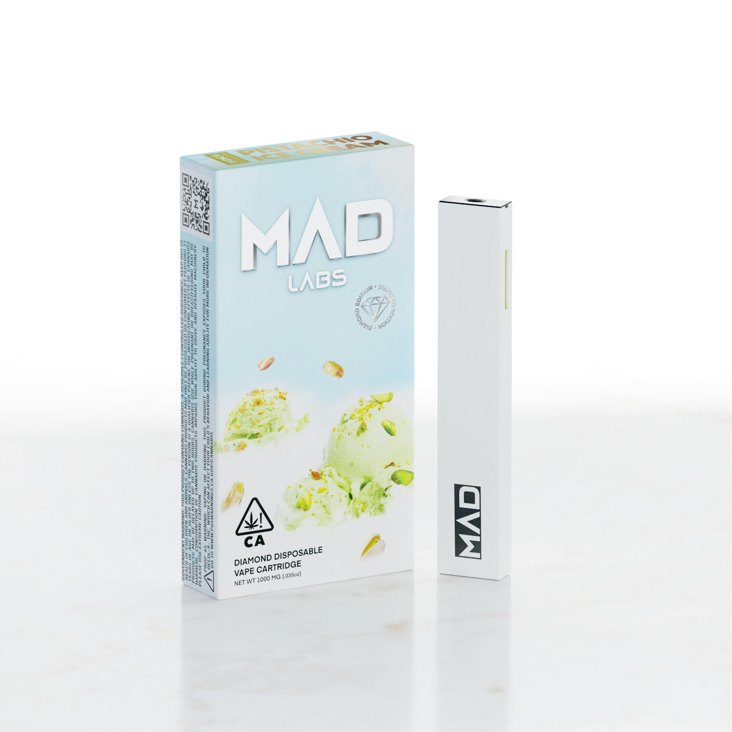 Mad Labs - Pistachio Ice Cream - Disposable Diamond Edition 1G - image 1
