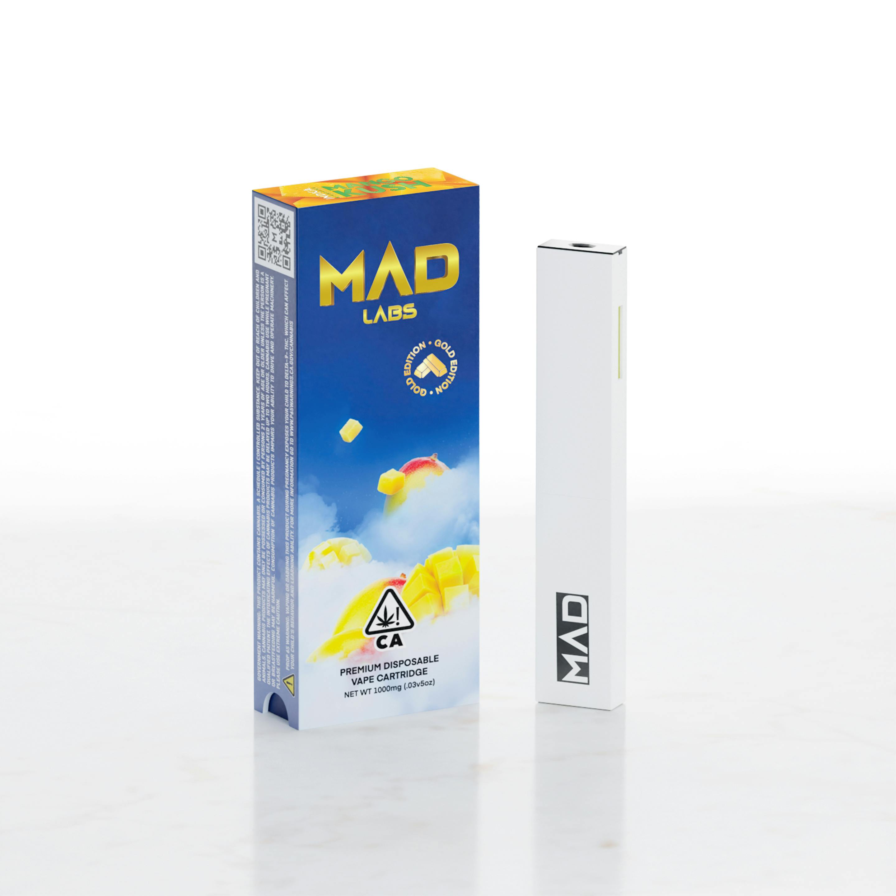 Mad Labs - Mango Kush - Disposable Gold Edition 1G - image 1