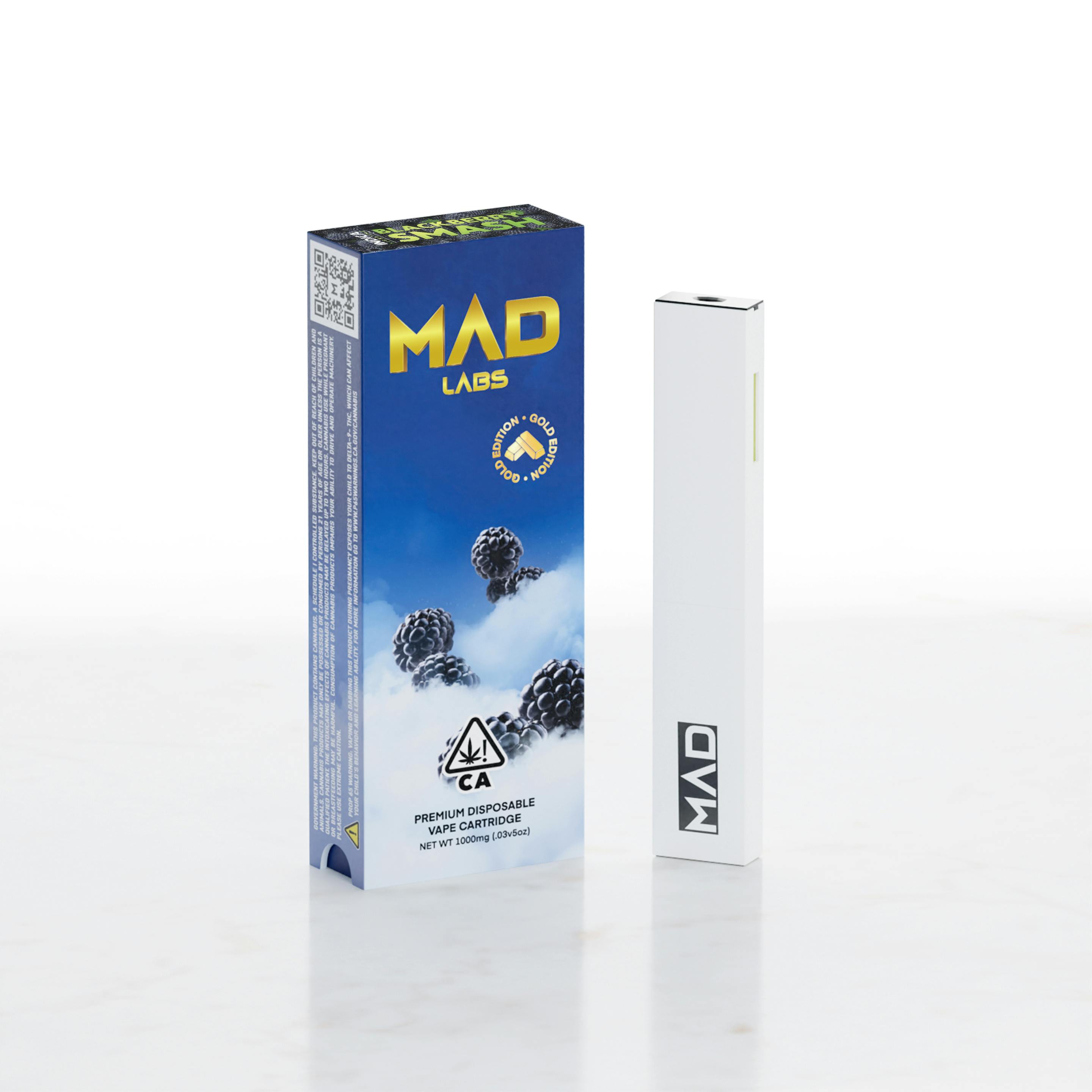 Mad Labs - Blackberry Smash - Disposable Gold Edition 1G - image 1