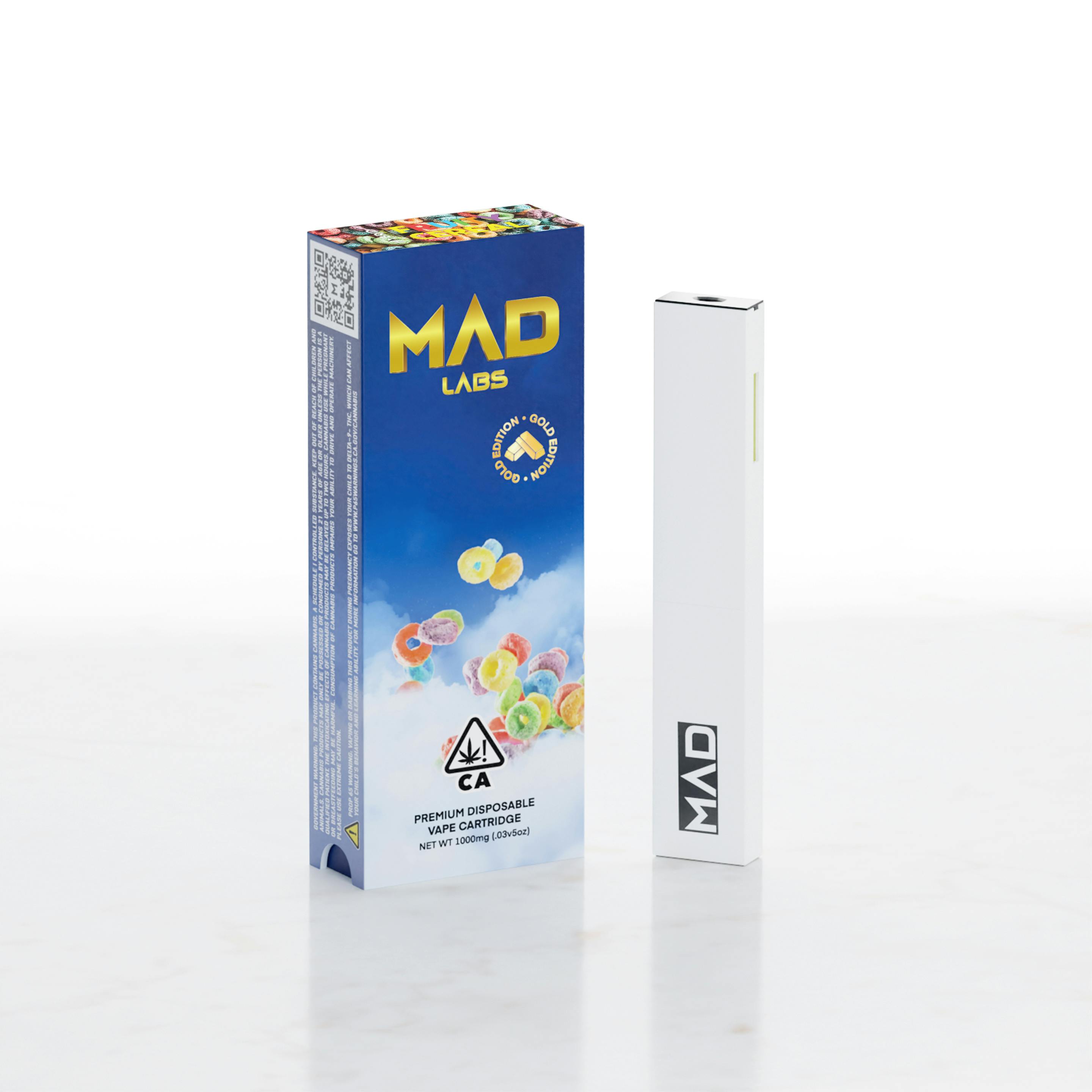 Mad Labs - Fruity Cereal - Disposable Gold Edition 1G - image 1