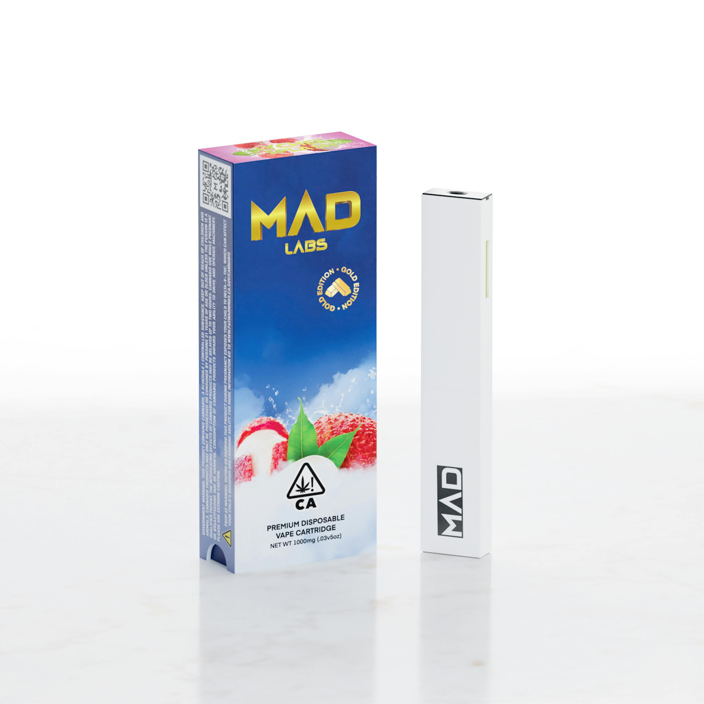Mad Labs - Lychee Splash - Disposable Gold Edition 1G - image 1