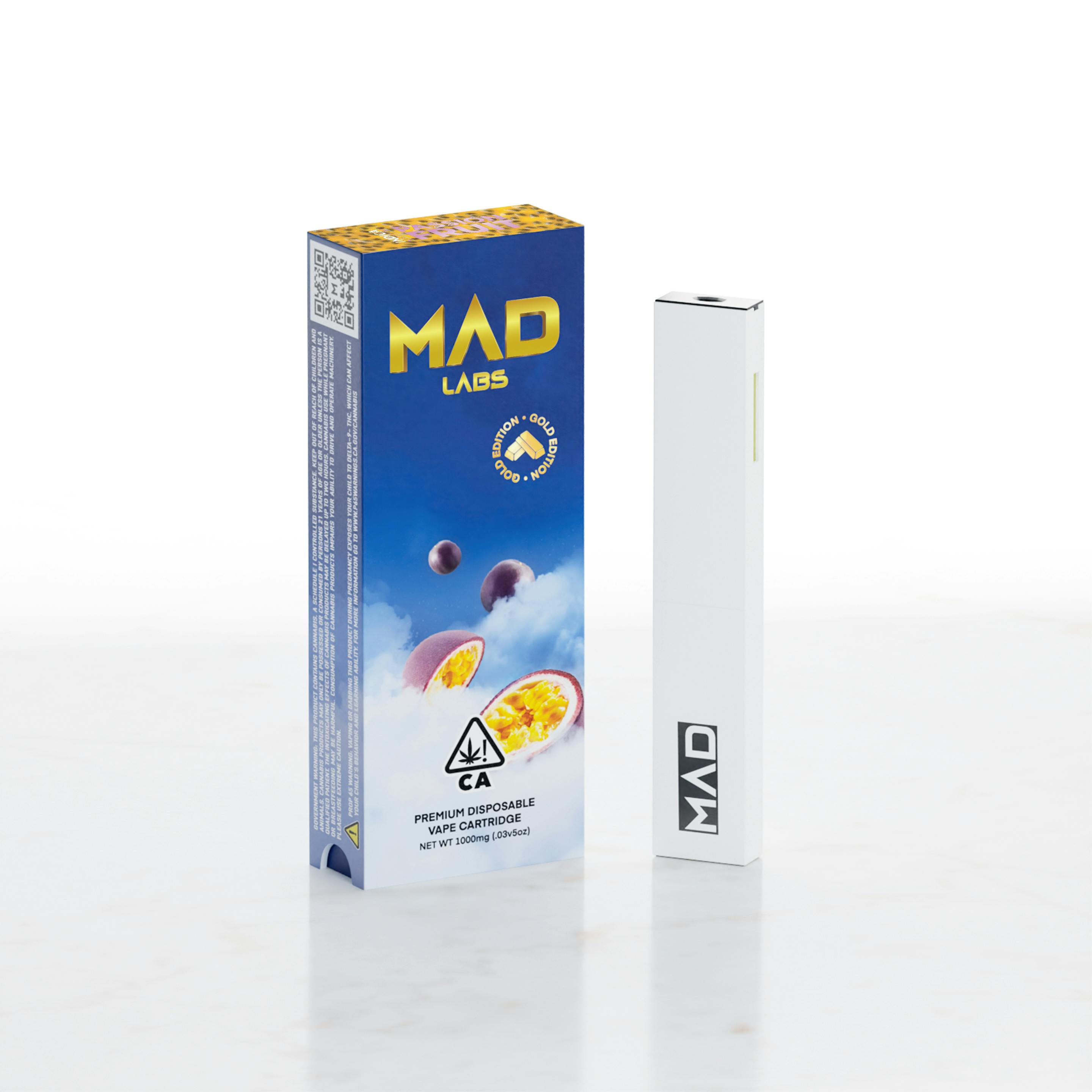 Mad Labs - Passion Fruit - Disposable Gold Edition 1G - image 1
