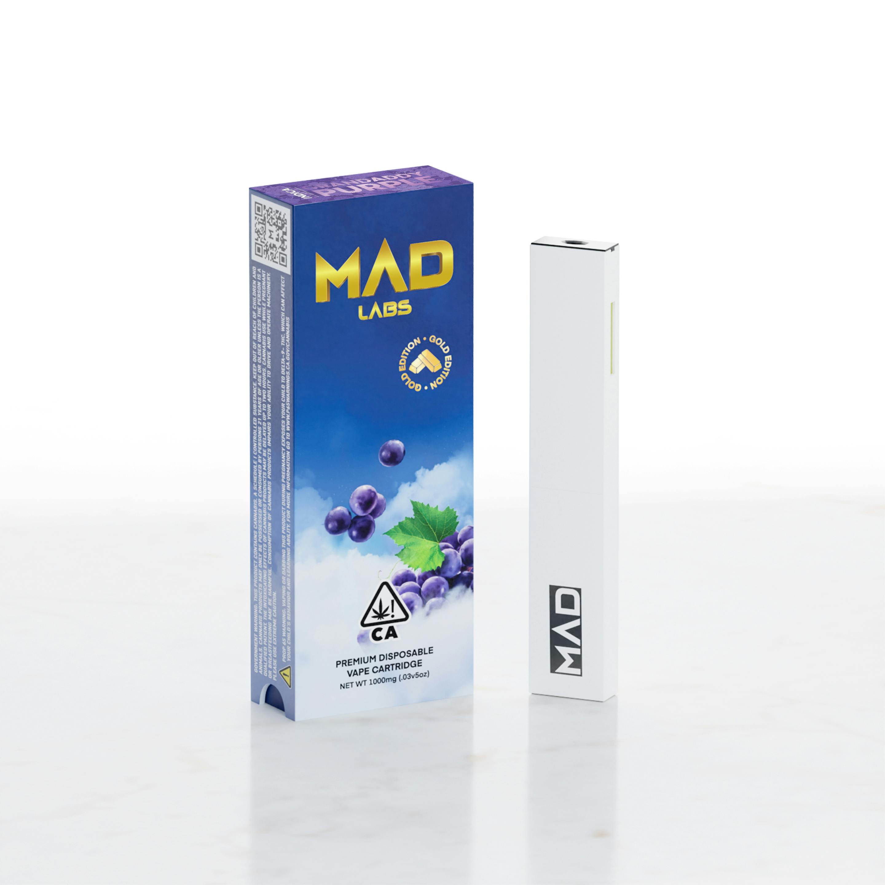 Mad Labs - Grandaddy Purple - Disposable Gold Edition 1G - image 1