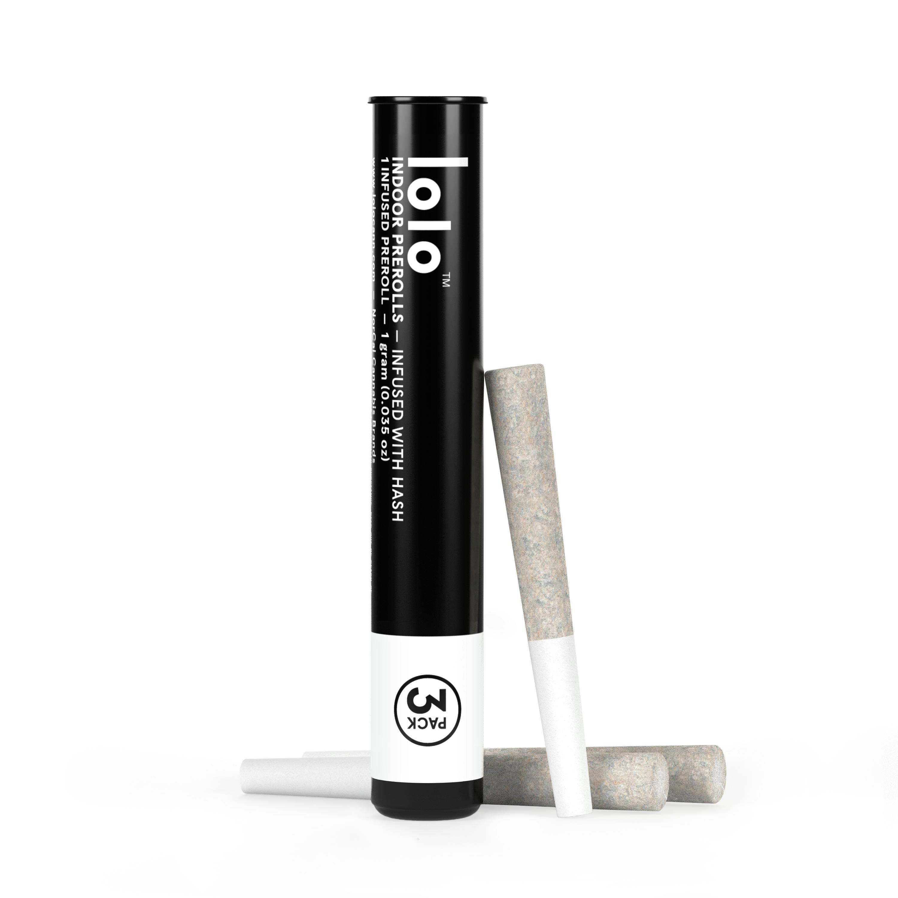 Oreoz | 3 Indoor Hash Infused Prerolls | 0.5g Each - image 1