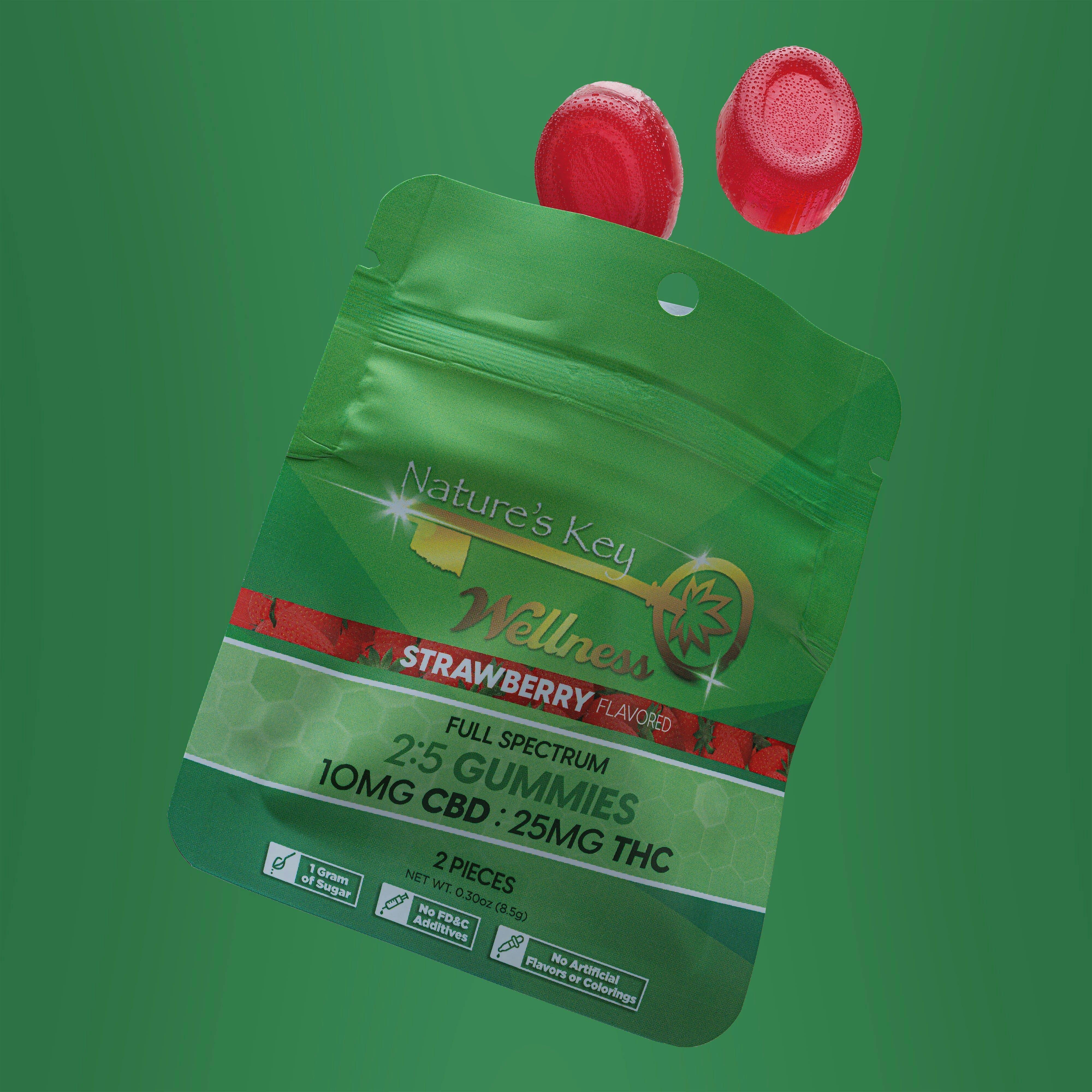 Strawberry Single Serve 10:25 100mg CBD 250mg THC - image 1