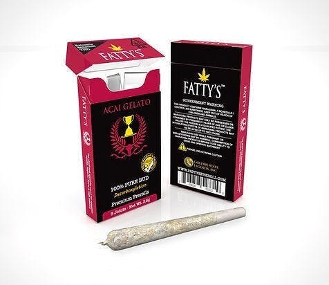 Acai Gelato - Fatty's Pre-Rolls 3pk (3g total) - image 1