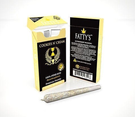 Cookies N' Cream - Fatty's Pre-Rolls 3pk (3g total) - image 1