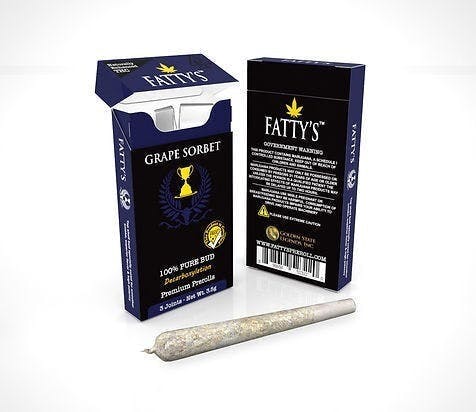 Grape Sorbet - Fatty's Pre-Rolls 3pk (3g total) - image 1